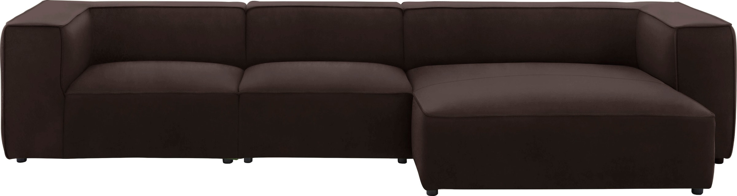 W.SCHILLIG Ecksofa »around-the-block«, mit eleganter Biese, mit Federkern, günstig online kaufen