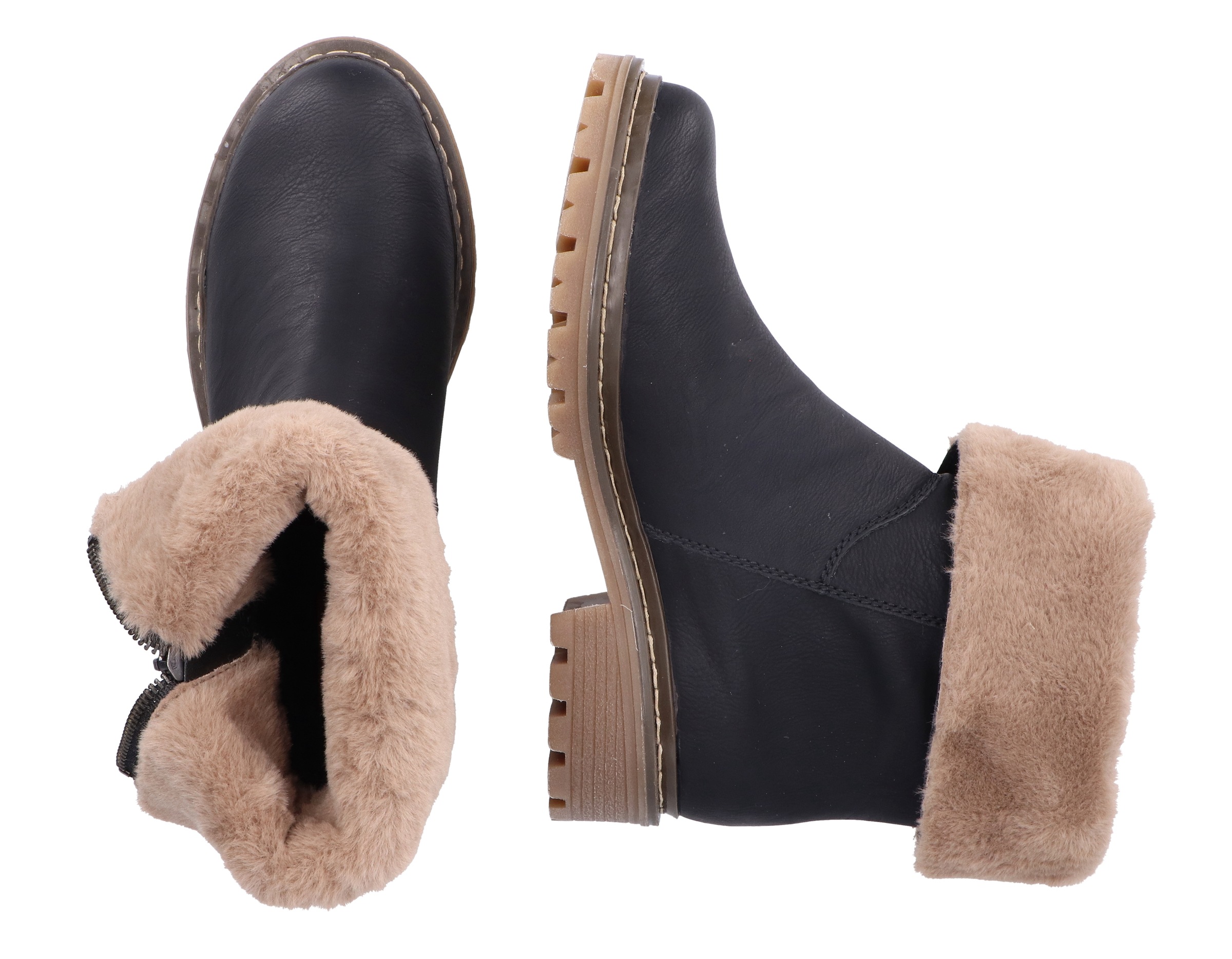 Rieker Winterstiefelette, mit Reißverschluss an der Außenseite