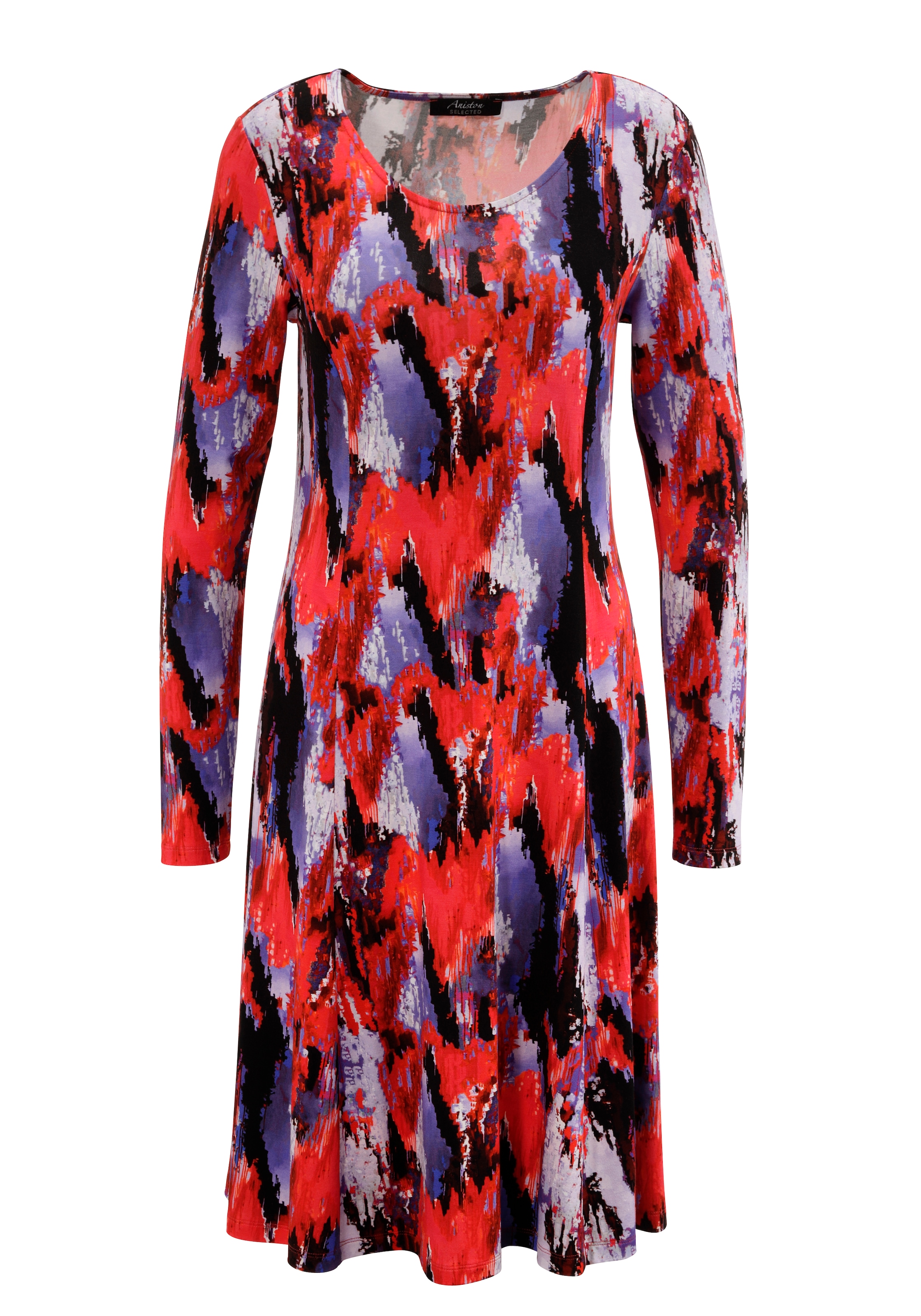 Aniston SELECTED Jerseykleid, im modernen und abstrakten Farbverlauf
