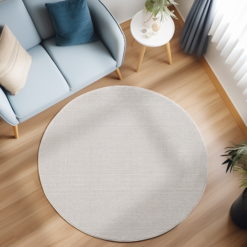 Ayyildiz Teppiche Teppich »Loom 4300« Rund 7 Mm Höhe Pflegeleicht, Robust, Strapazierfähig