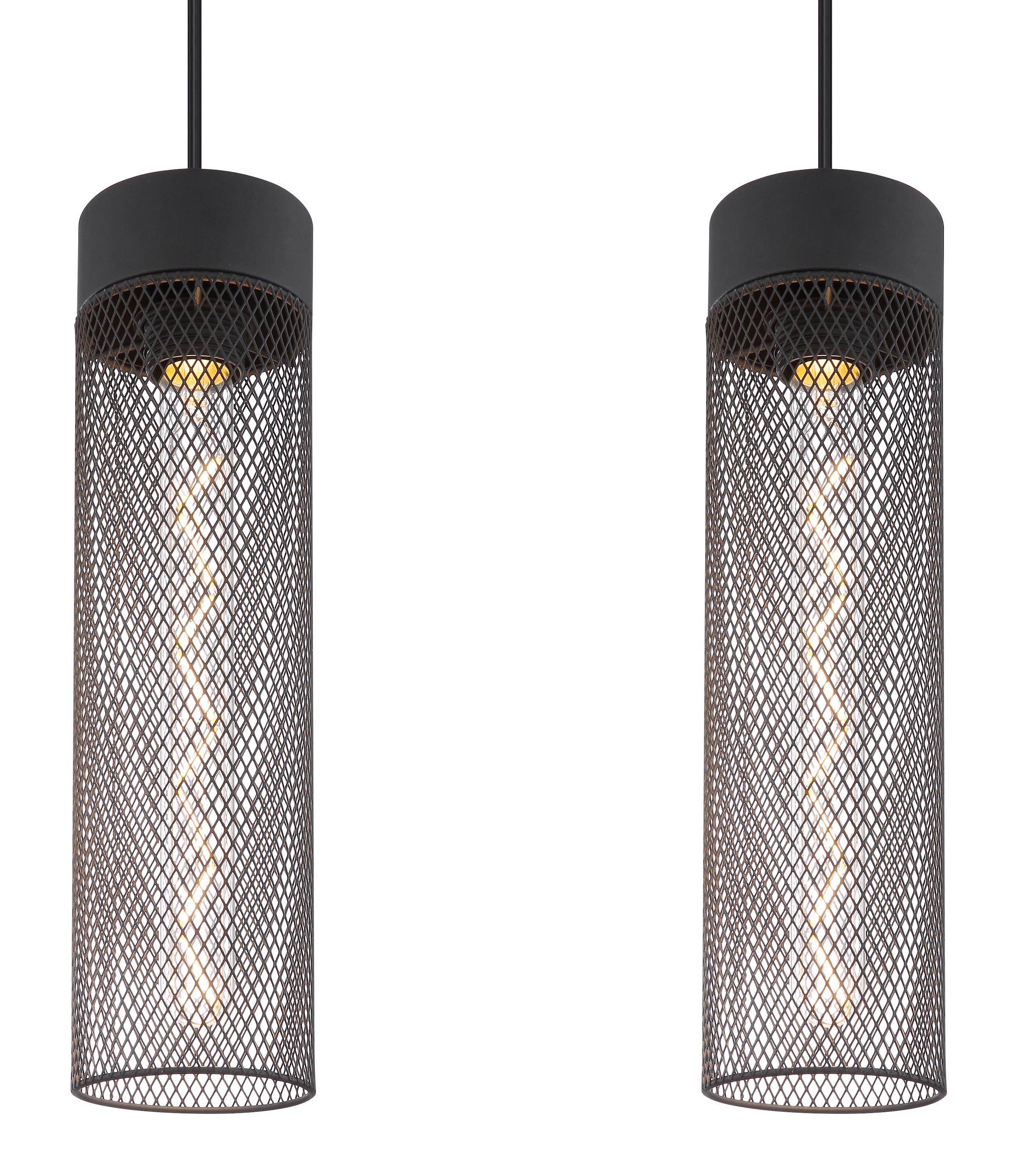 GLOBO LIGHTING Hängeleuchte »HANS«, Leuchtmittel E27 | ohne Leuchtmittel, Hängelampe/Pendelleuchte/Esszimmer/Wohnzimmer/Esstisch