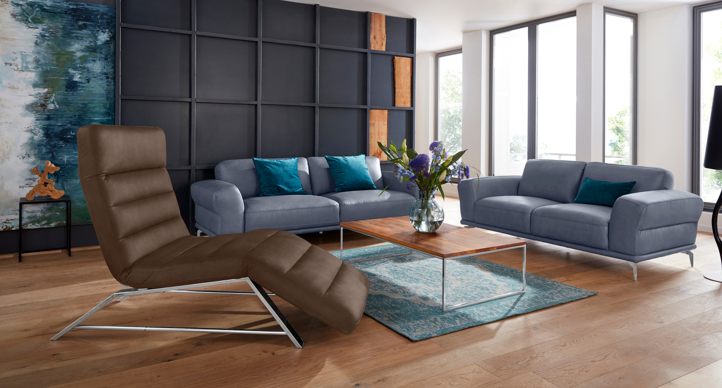 W.SCHILLIG Relaxliege »daily dreams«, Funktionsliege wahlweise mit Motor, Gestell Chrom, Breite 75 cm