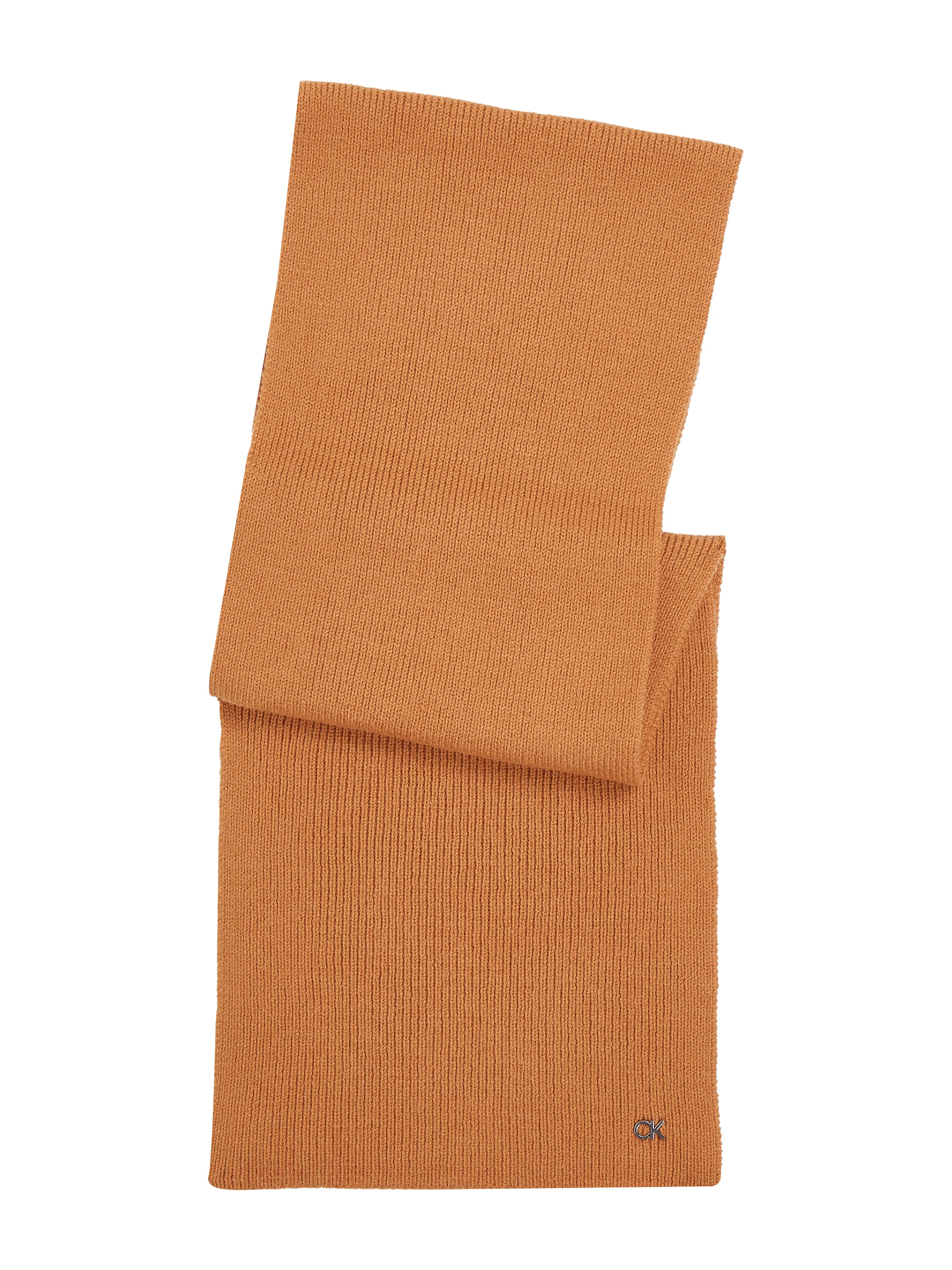 Calvin Klein Schal »CK METAL CHUNKY RIB HW SCARF«, mit Logozeichen