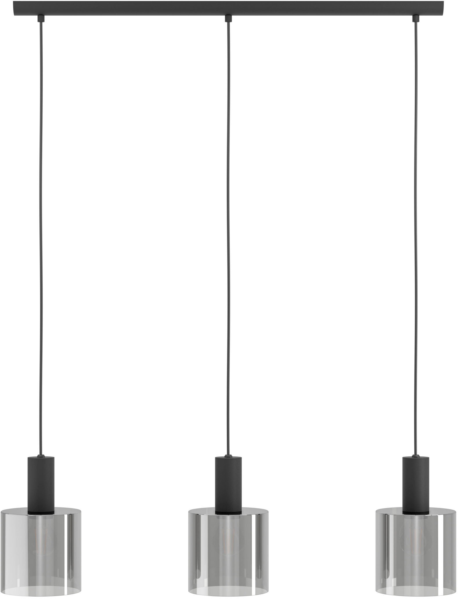 EGLO Hängeleuchte »GOROSIBA Pendellampe - Stahl - E27 - 3X40W - IP20« E27 1 Stk. Hängelampe, Deckenlampe, Wohnzimmer, Esszimmer, L85 x B15 x H110 cm