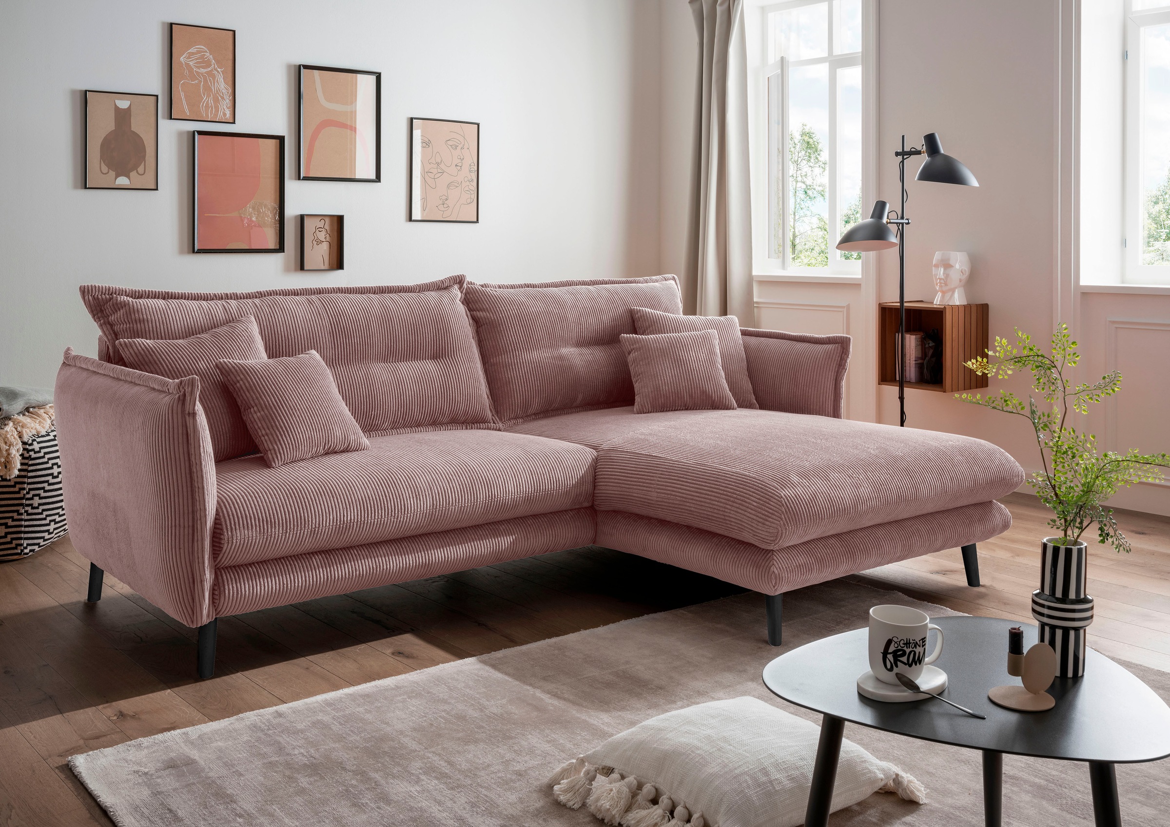 INOSIGN Ecksofa »Lazio«, in verschiedenen Bezugsqualitäten und Farben liefe günstig online kaufen