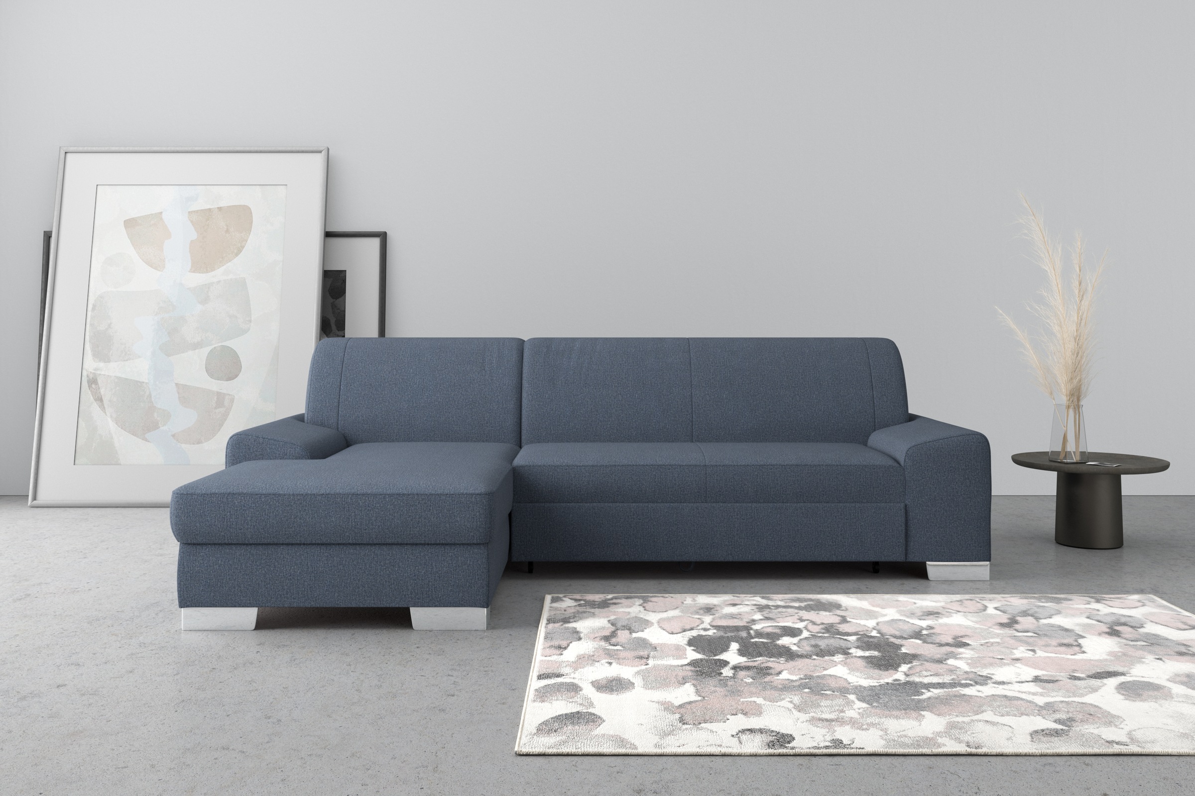 DOMO collection Ecksofa »Anzio L-Form«, wahlweise mit Bettfunktion und Federkern