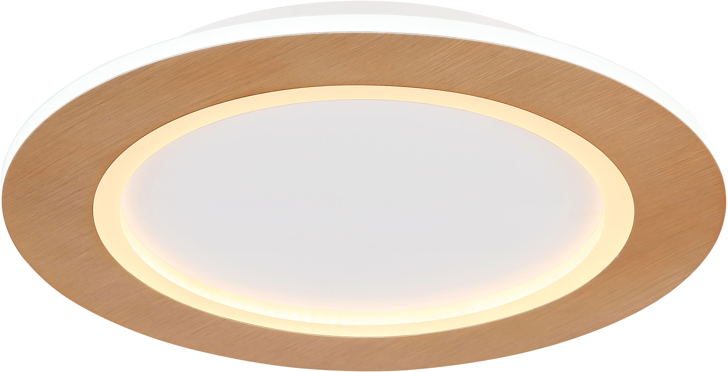 GLOBO LIGHTING LED Deckenleuchte »CLAY« LED-Modul 1 Stk. Deckenlampe/holzop günstig online kaufen
