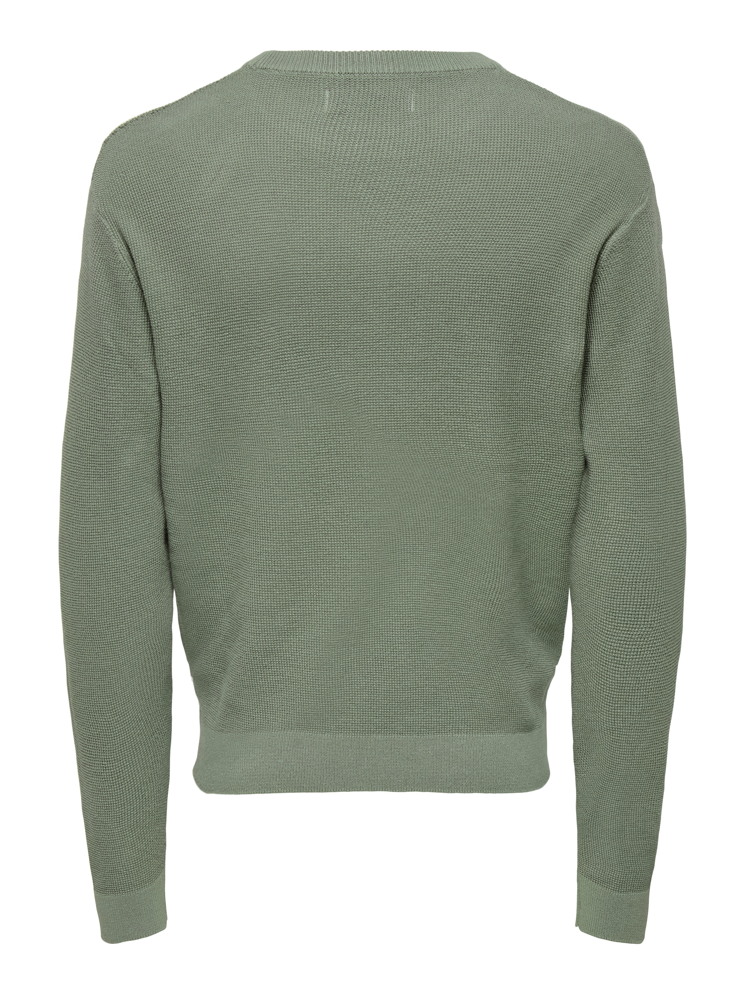 ONLY & SONS Rundhalspullover »ONSTONY DS 12 LS WAFFLE CREW KNIT«