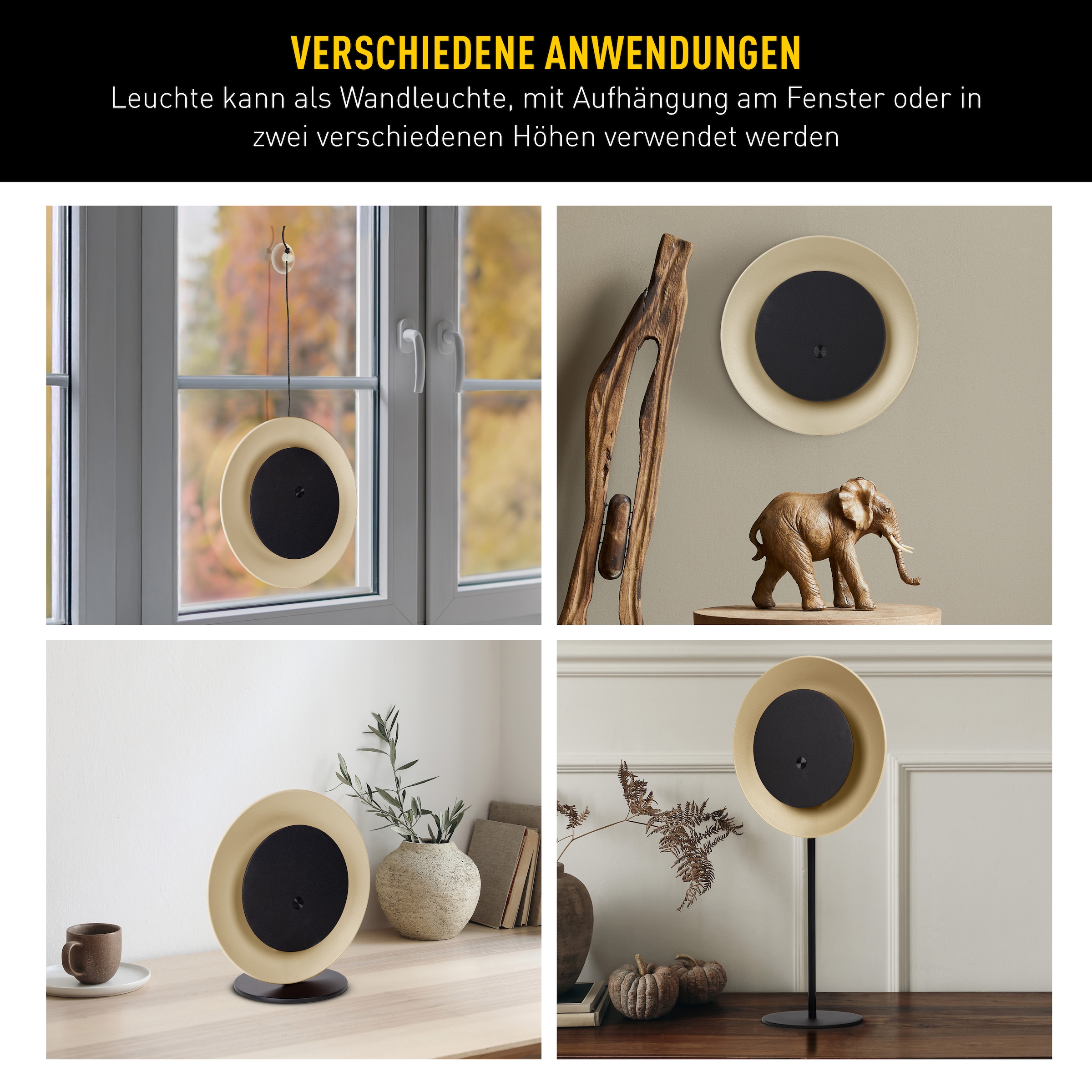 näve LED Solarleuchte »Solan« LED-Modul 1 Stk. Warmweiß 4in1 Akku-Solar-Tisch-Hängeleuchte, Touchschalter, USB, dimmbar