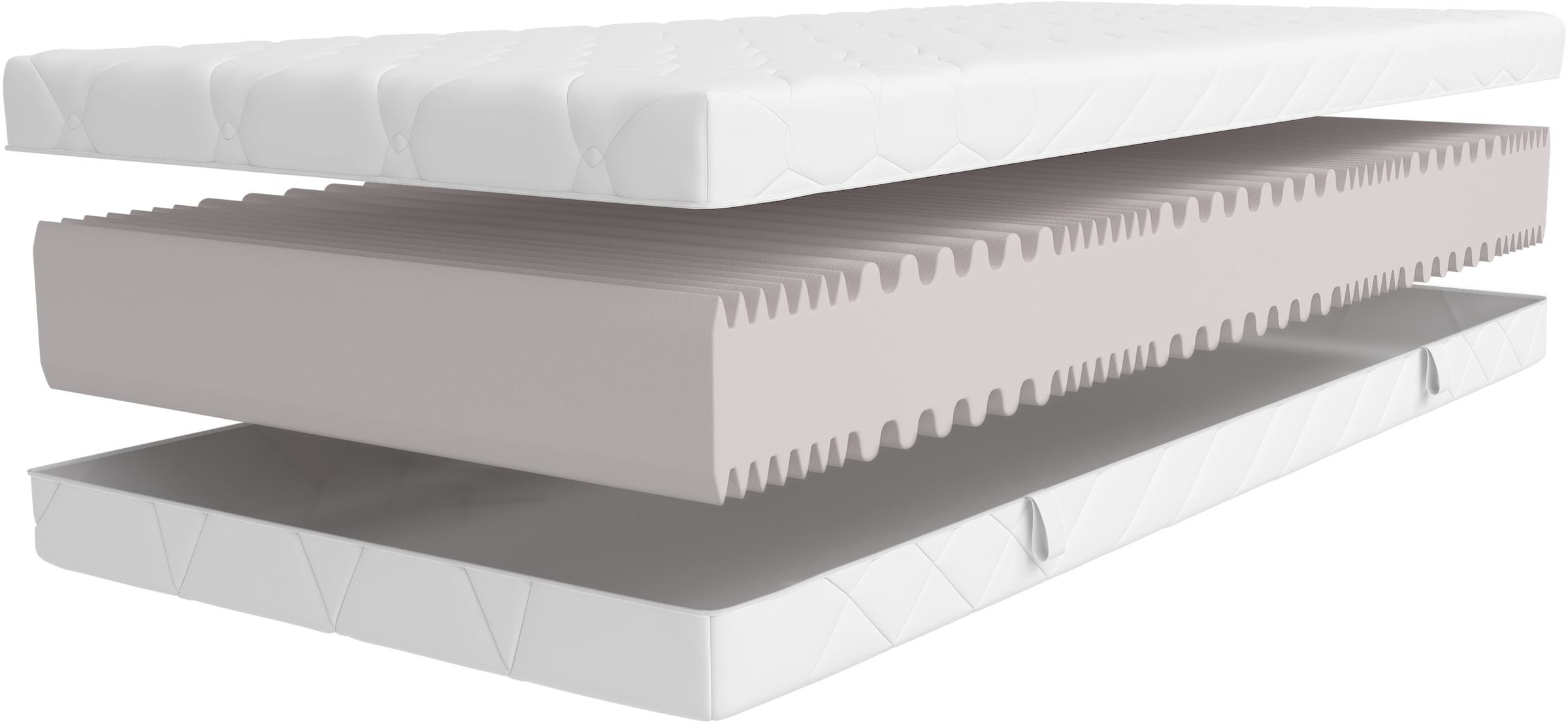 OTTO home Komfortschaummatratze »Luxus 20, 7 Zonen Matratze 90x200 cm, 140x200 cm & weitere Größen« 20 cm hoch Raumgewicht: 30 kg/m³ 1-tlg., 1 Stk. tlg. Wendematratzen H2 / H3 / H4, ergonomisch, atmungsaktiv