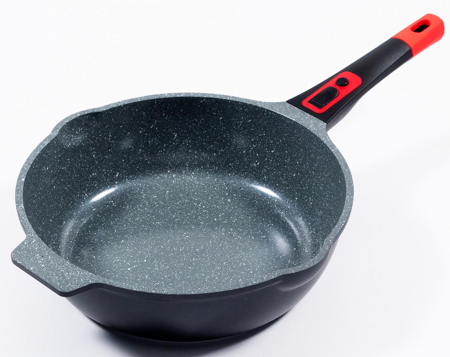 KING Bratpfanne »Click-Grip«, Aluminiumguss, (1 tlg.), abnehmbarer Griff, Induktion, Ø 32 cm
