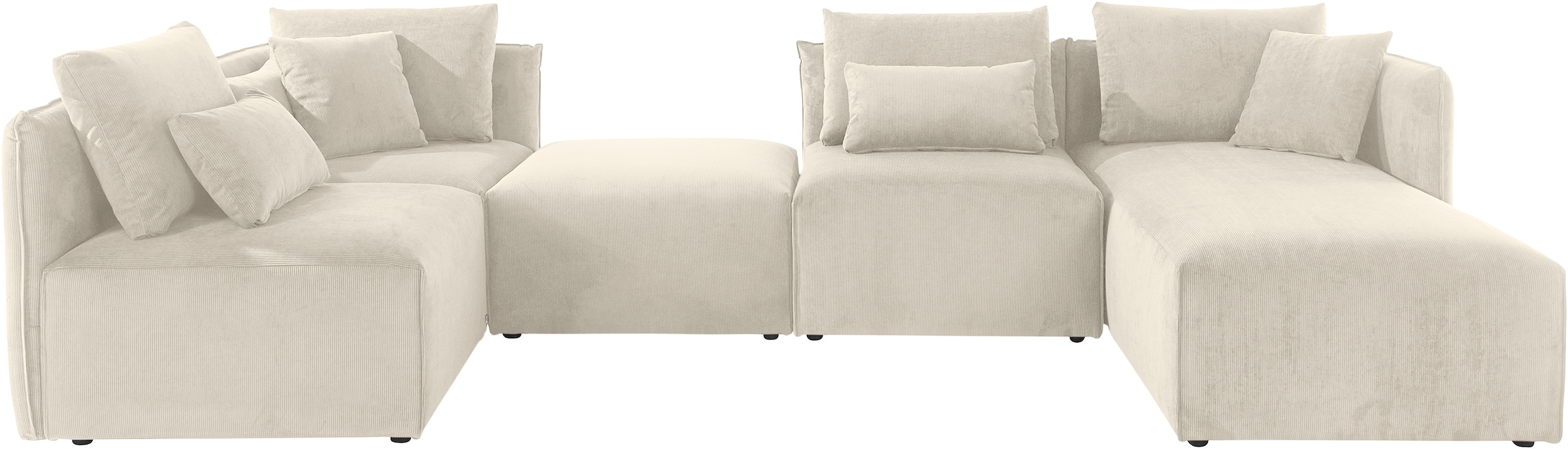 andas Wohnlandschaft »Nöre U-Form« 5 Teile, in vielen Bezugsqualitäten und günstig online kaufen