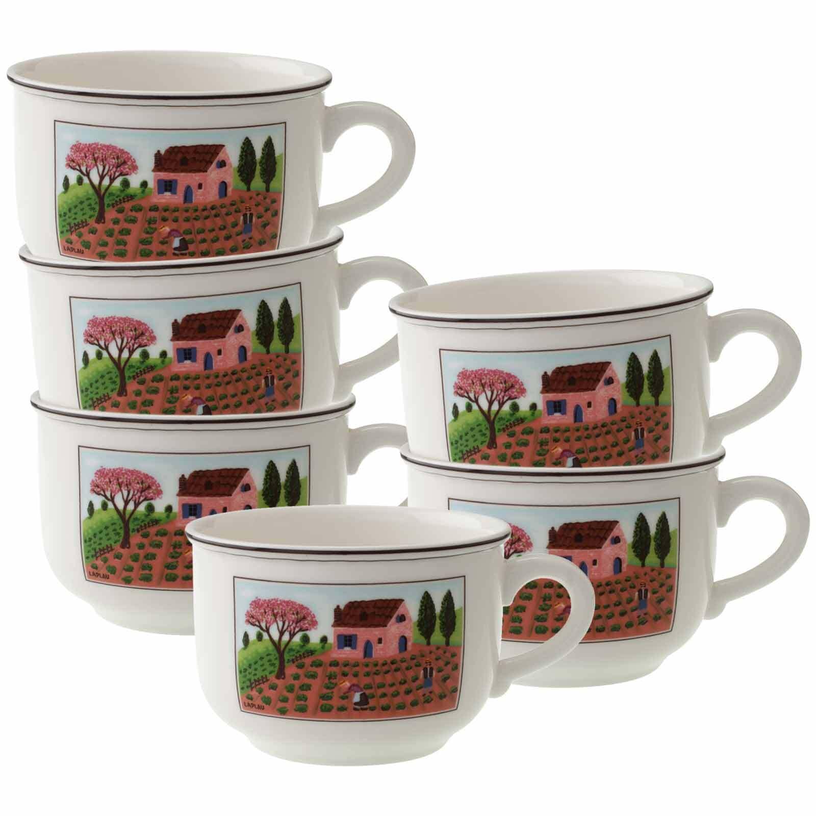 Villeroy & Boch Tasse »Frühstückstassen Design Naif 330 ml 6er Set bunt« günstig online kaufen