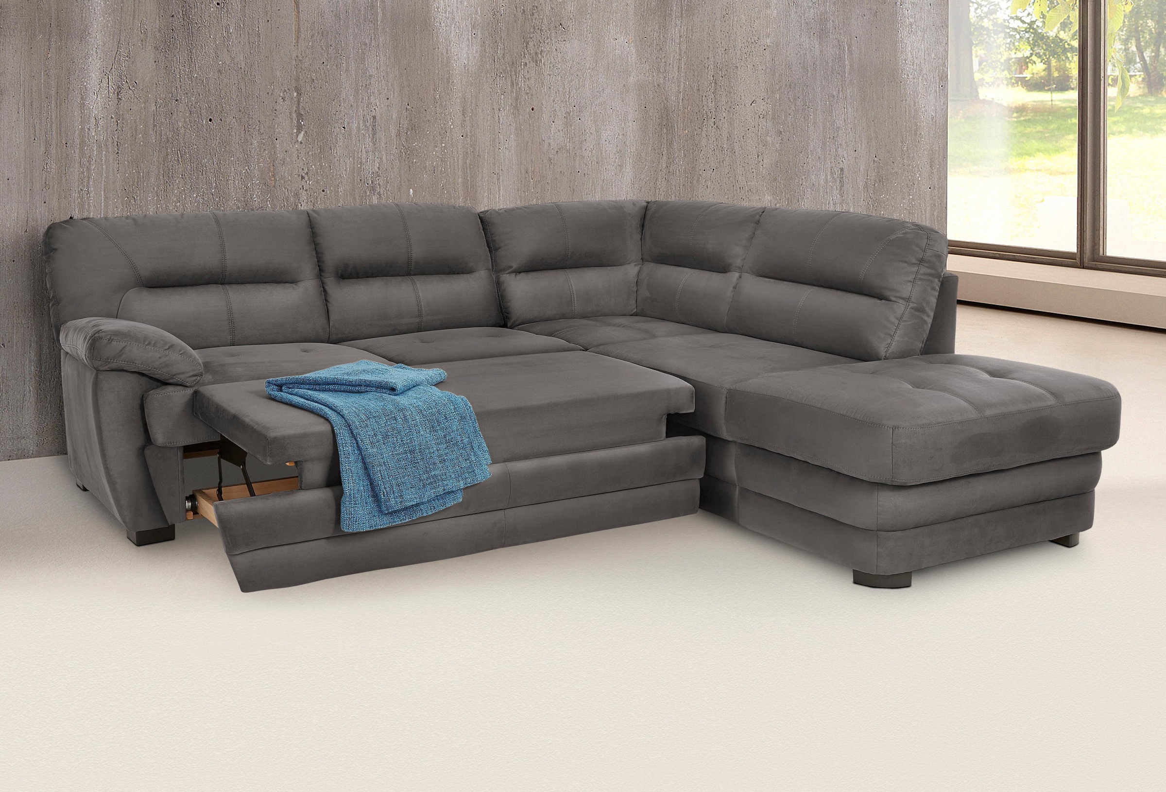 COTTA Ecksofa »Royale L-Form«, wahlweise mit Bettfunktion