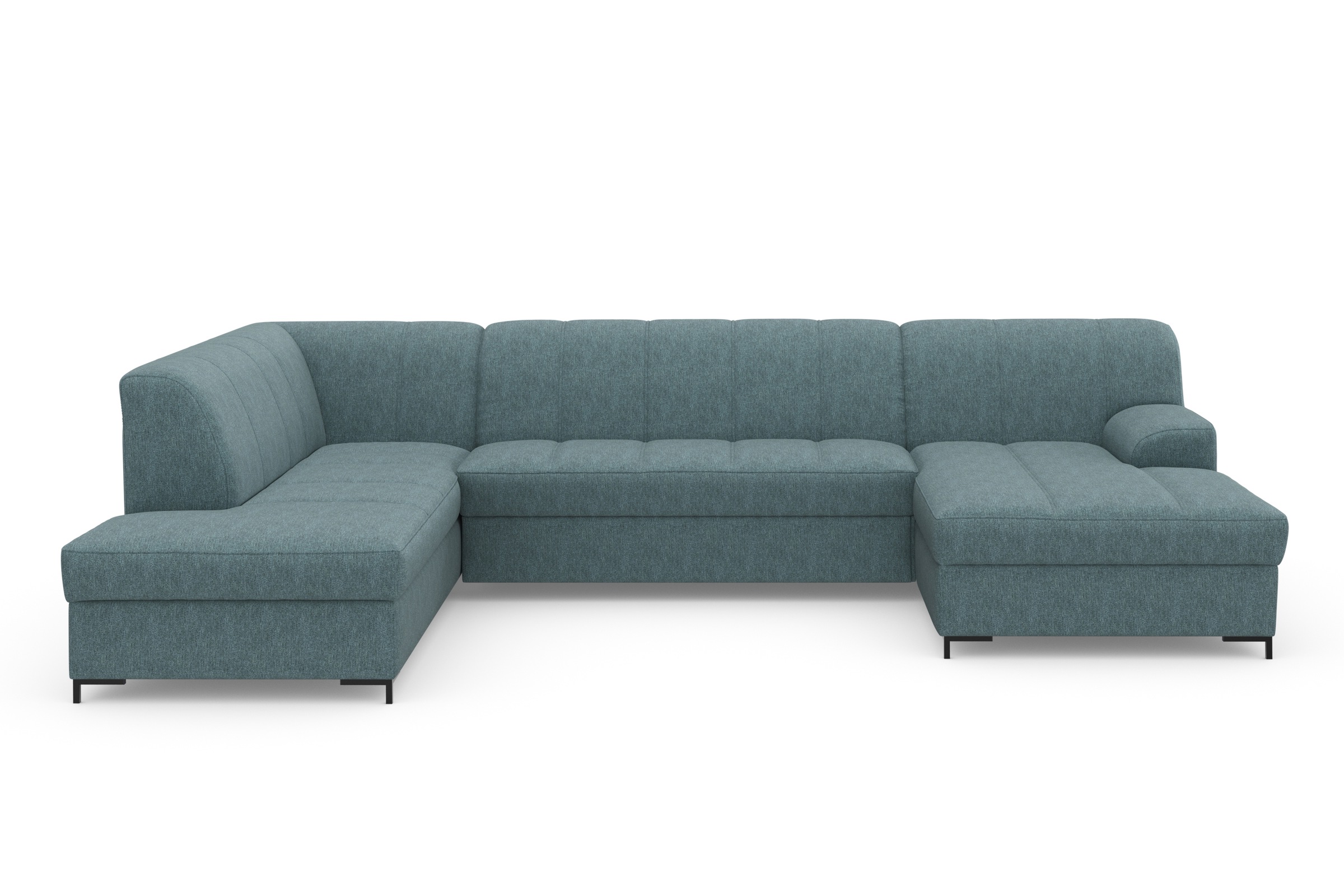 INOSIGN Wohnlandschaft »Balme, moderne Formensprache, zeitloses Design, U-Form«, Inkl. Zierkissen, wahlweise mit Bettfunktion