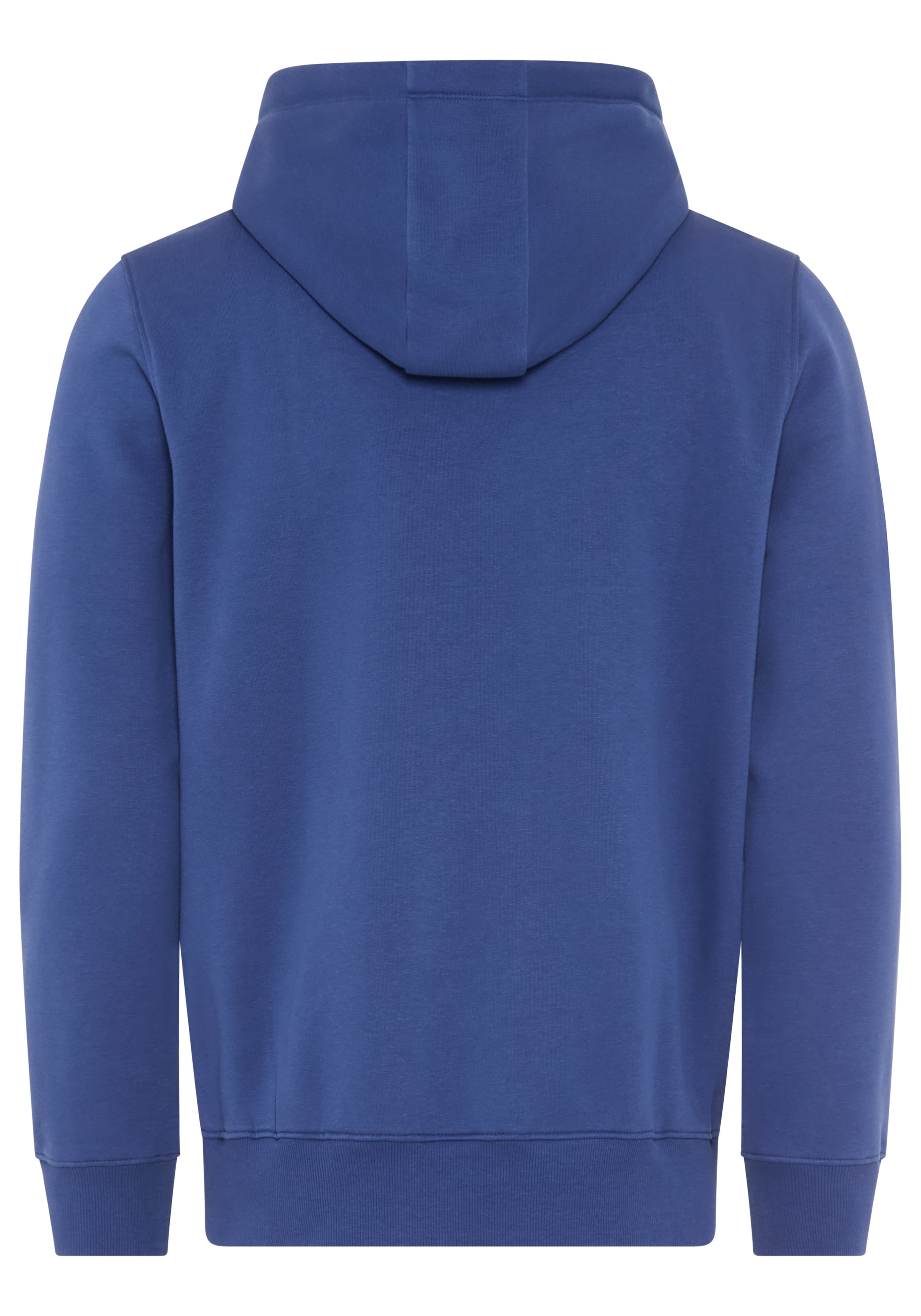 DELMAO Sweatjacke mit Kapuze, mit Kordelzug, aus angerauter Sweatware, mit Langarm