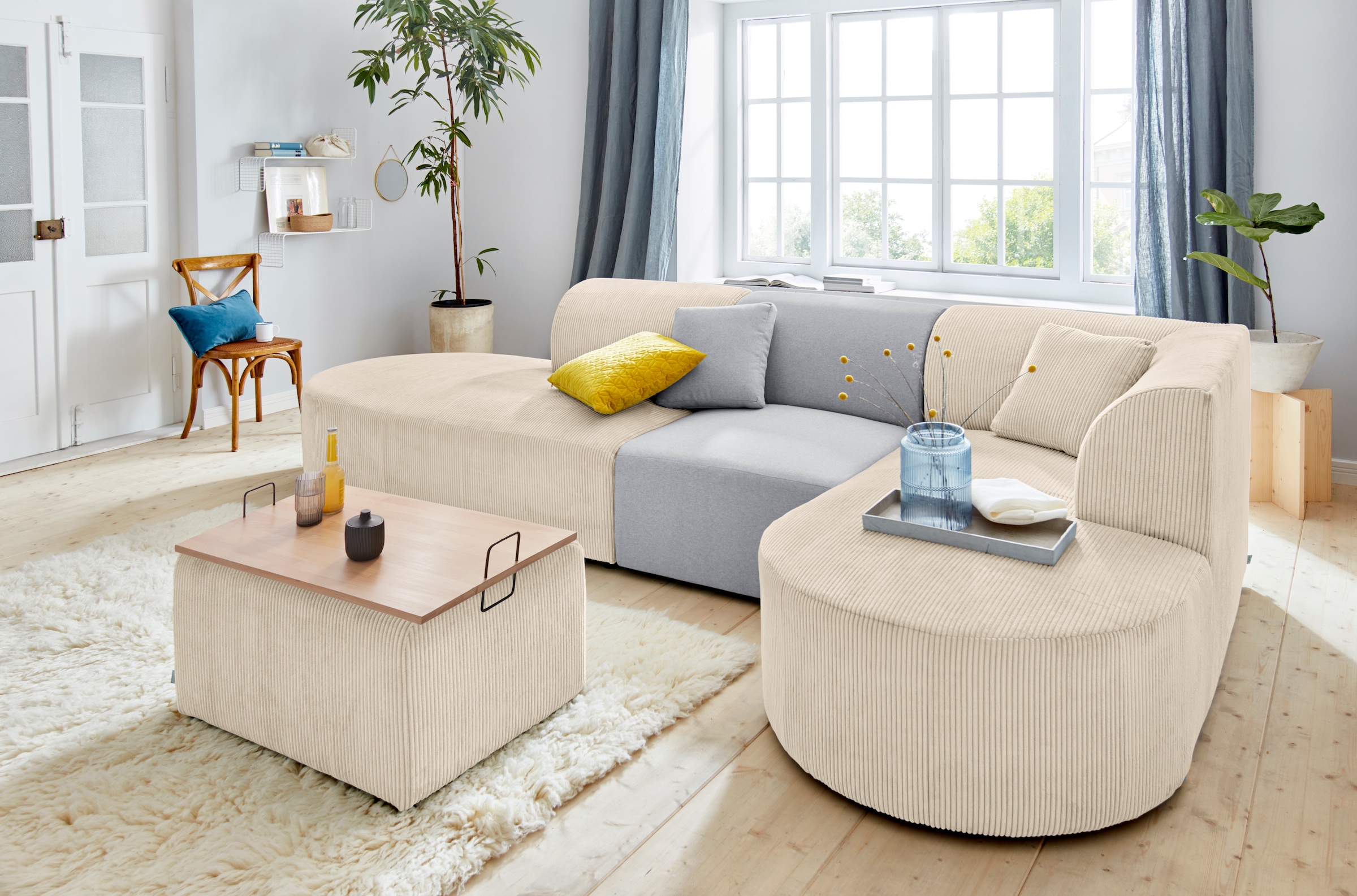 OTTO home Sofa-Eckelement »Alesund« als Einzelelement oder Modulteil günstig online kaufen
