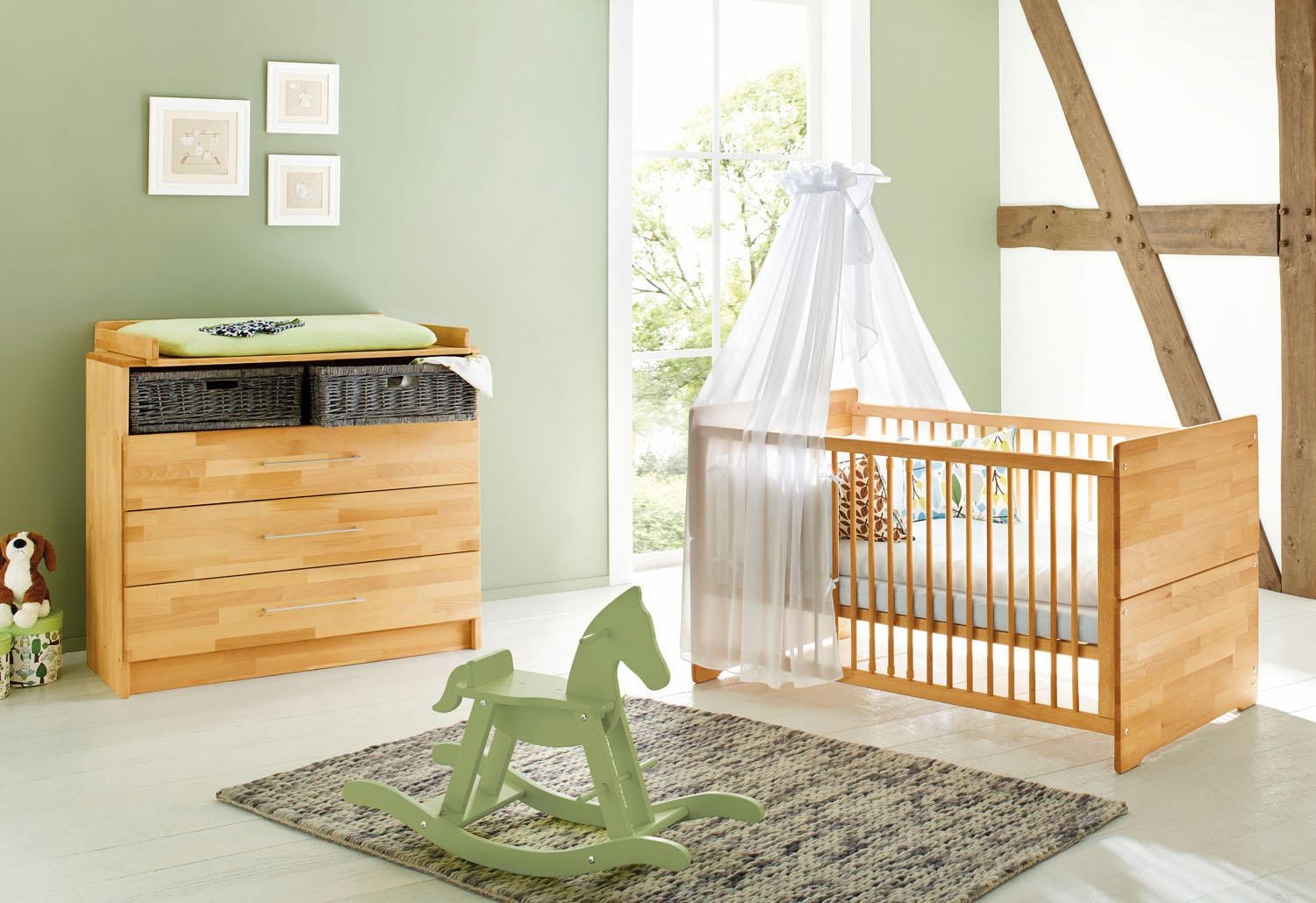 Pinolino® Babymöbel-Set »Natura«, mit breit; in Kinderbett online St.), 2 Made Wickelkommode kaufen und Europe; (Spar-Set