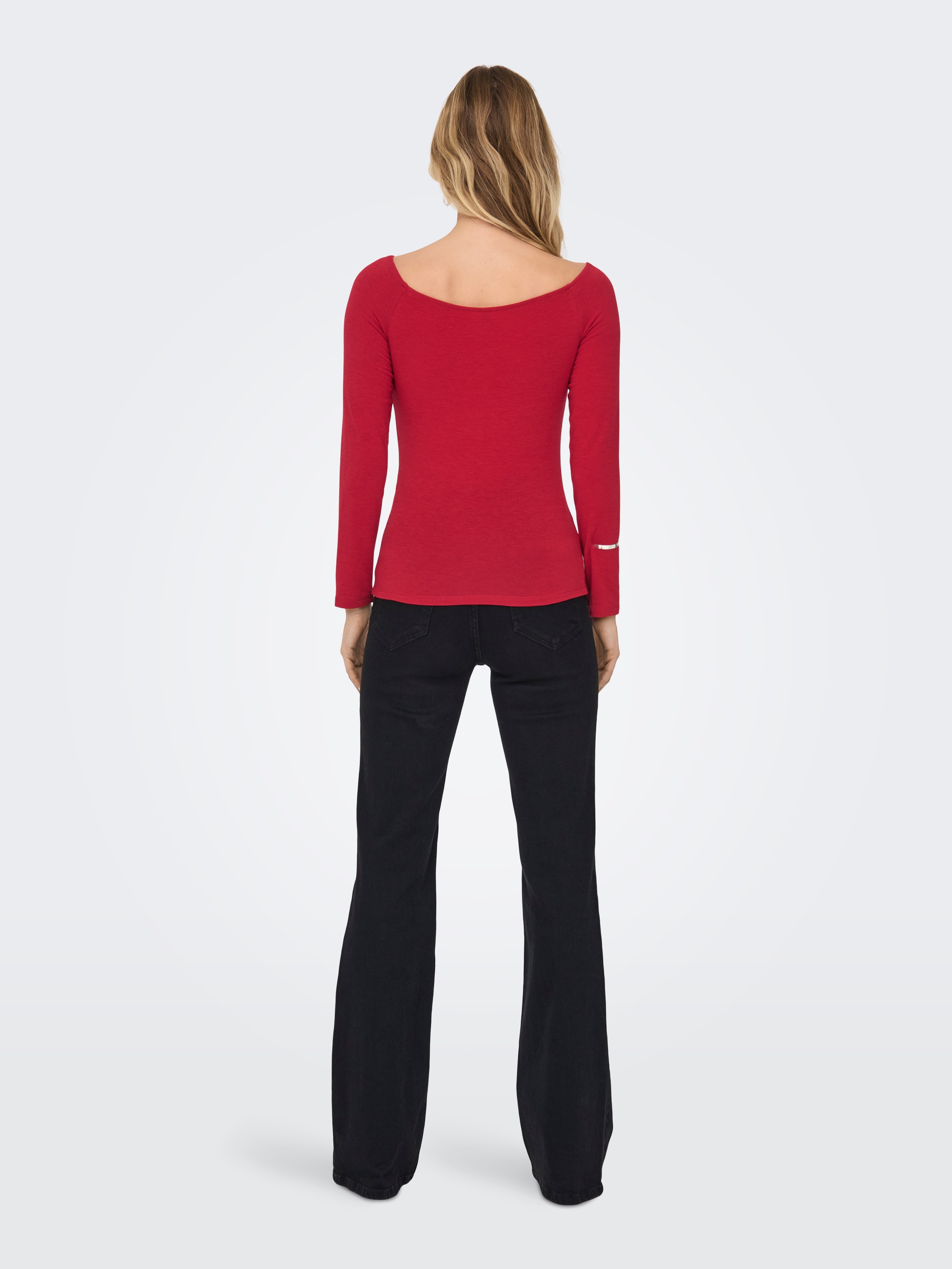 ONLY Langarmshirt »ONLGLAMOUR L/S BOAT NECK TOP BOX CC JRS«