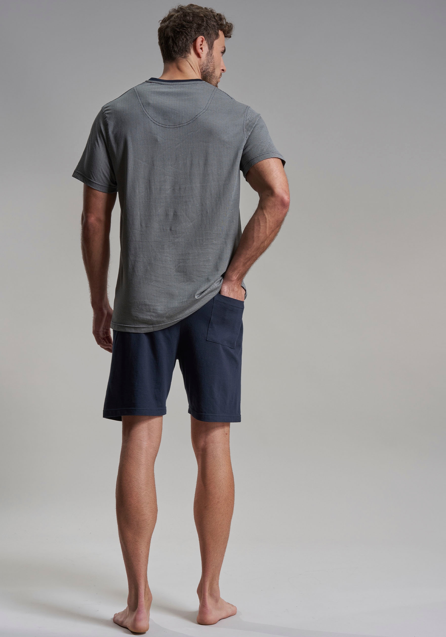 bugatti Shorty »Genua« 2 tlg. V-Ausschnitt, Kurzarm, kurze Hose, weich, bequem