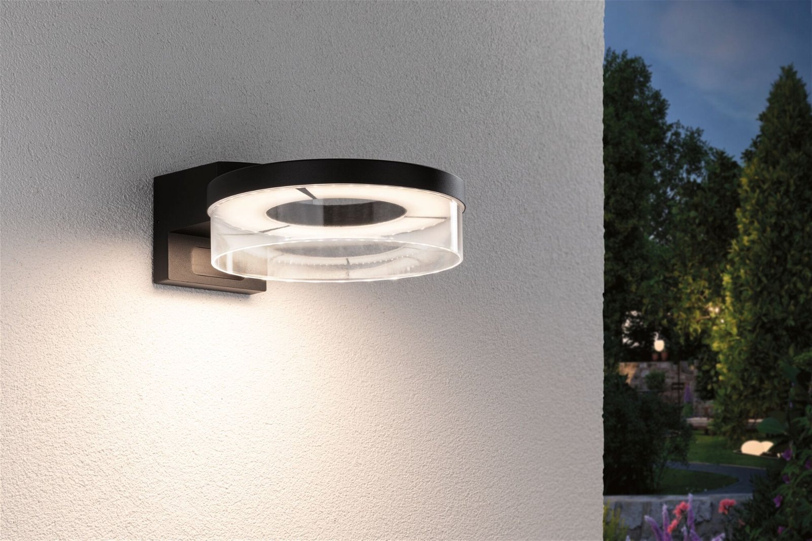 Paulmann LED Außen-Wandleuchte »Capea IP44 231mm 3000K 700lm 230V Aluminium«, 1 flammig, Bewegungsmelder