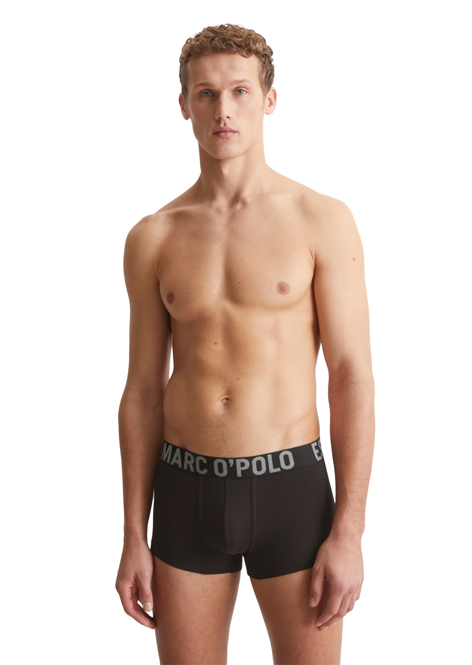 Marc O'Polo Trunk »Essentials«, (3er Pack), mit Webbund mit kontrastfarbenem Logo-Schriftzug