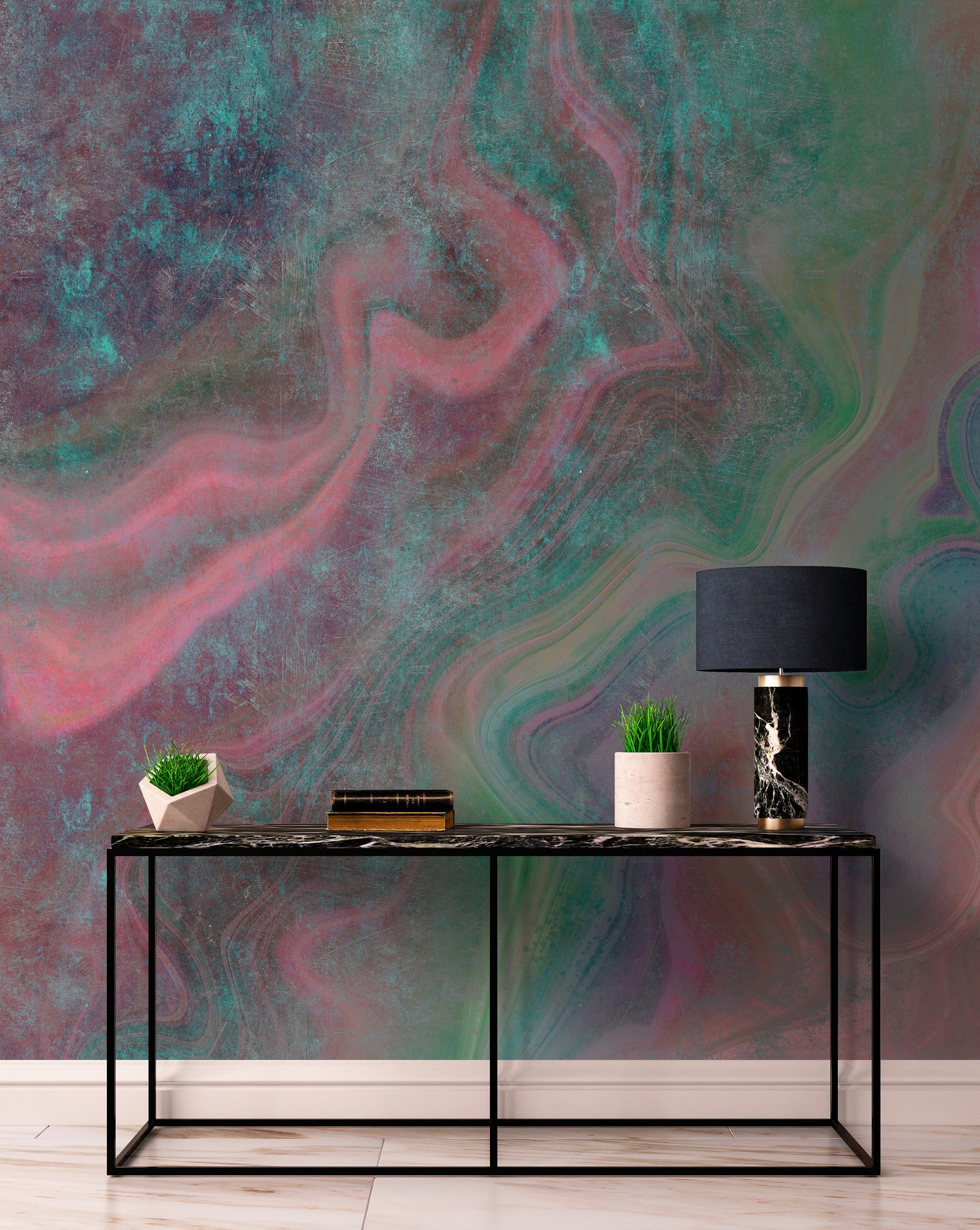 living walls Fototapete »Walls by Patel Marble 1«, Vlies, Wand, Schräge