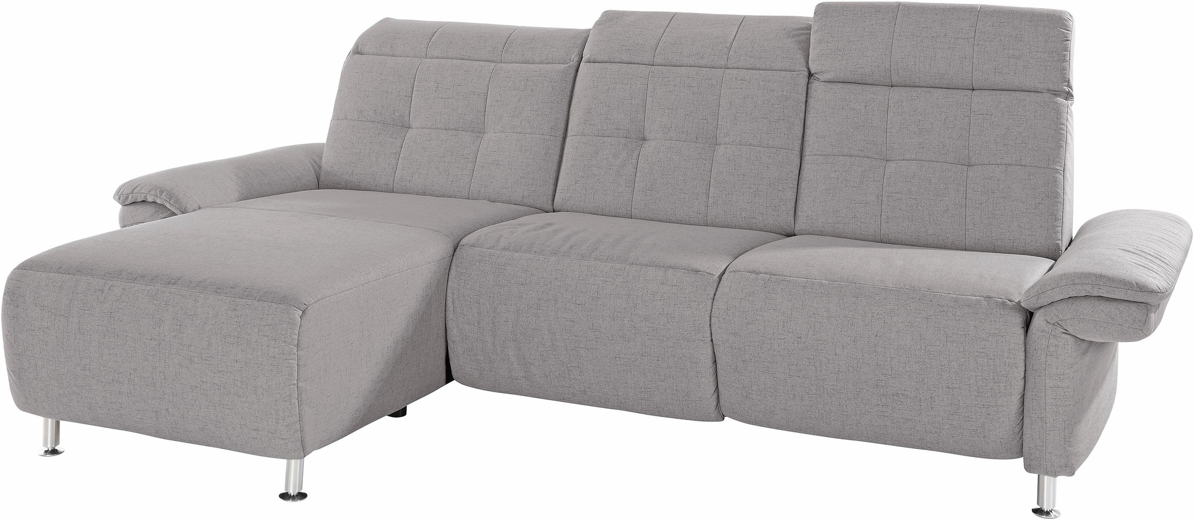 Places of Style Ecksofa »Manhattan L-Form«, 2 Sitze mit elektrischer Relaxfunktion, verstellbare Armlehnen