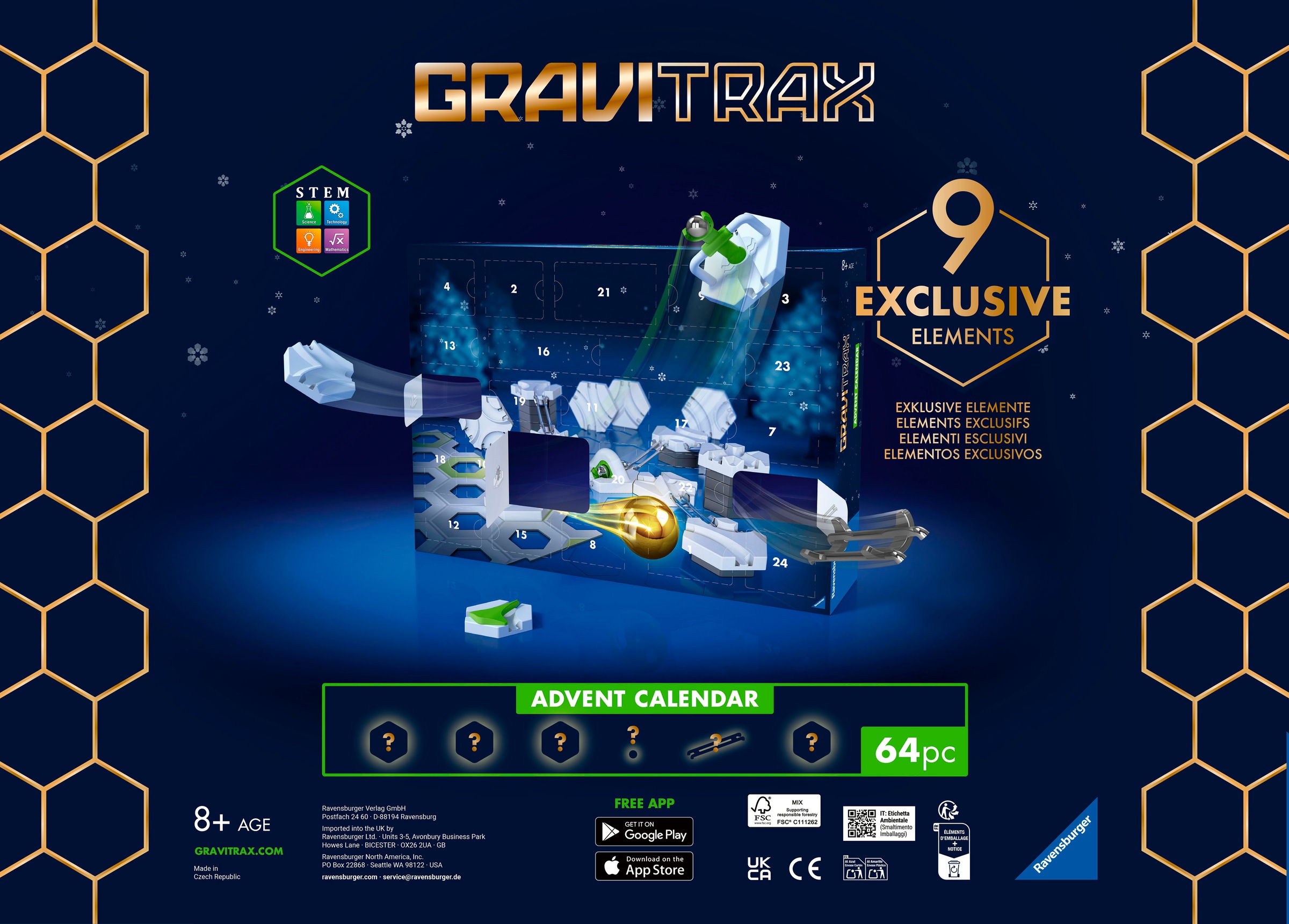 Ravensburger Spielzeug-Adventskalender »GraviTrax BASE«, ab 8 Jahren