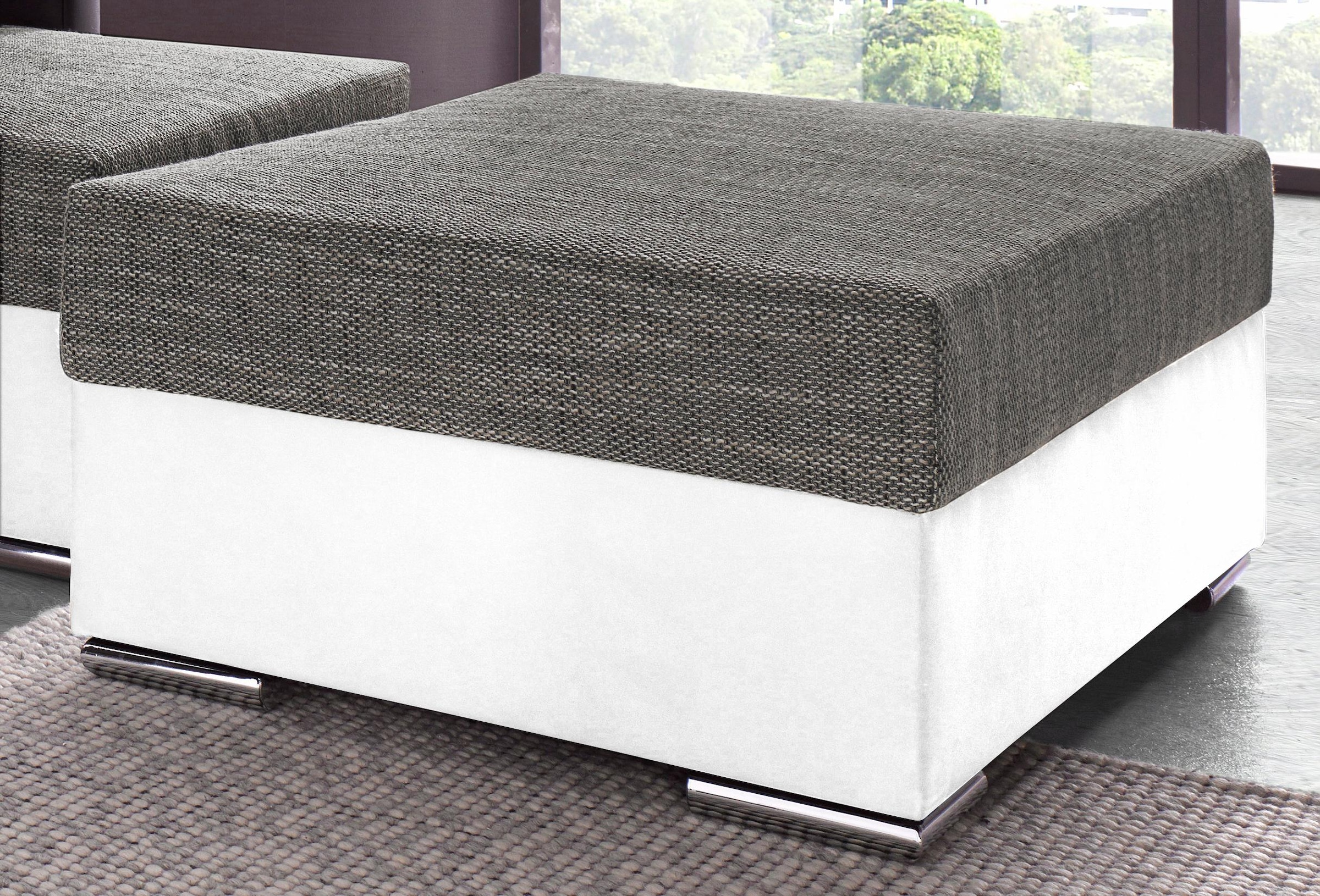COLLECTION AB Hocker »John«, Frei im Raum stellbar, wahlweise mit Federkern günstig online kaufen