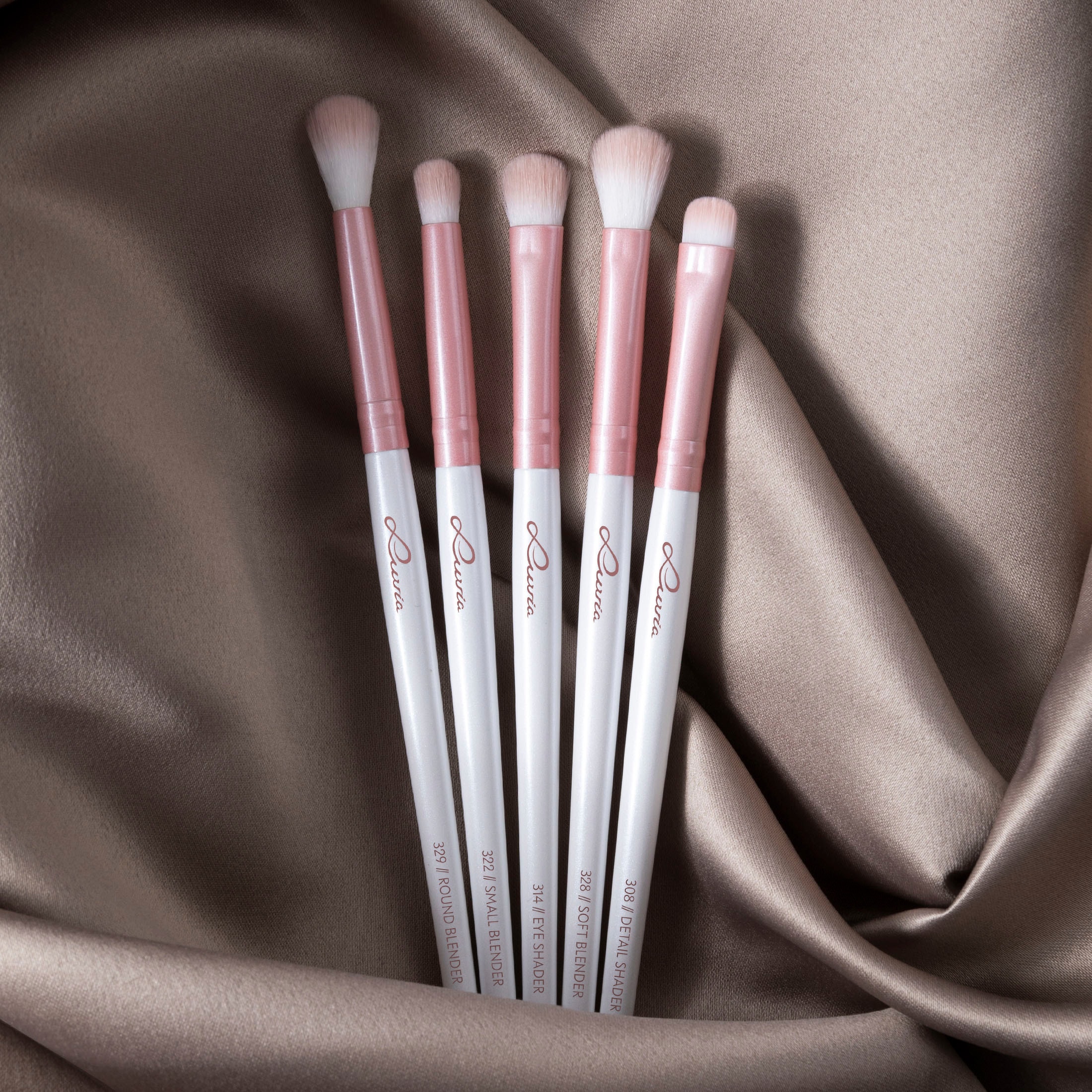Luvia Cosmetics Kosmetikpinsel-Set »Essential Eye«, (5 tlg.)