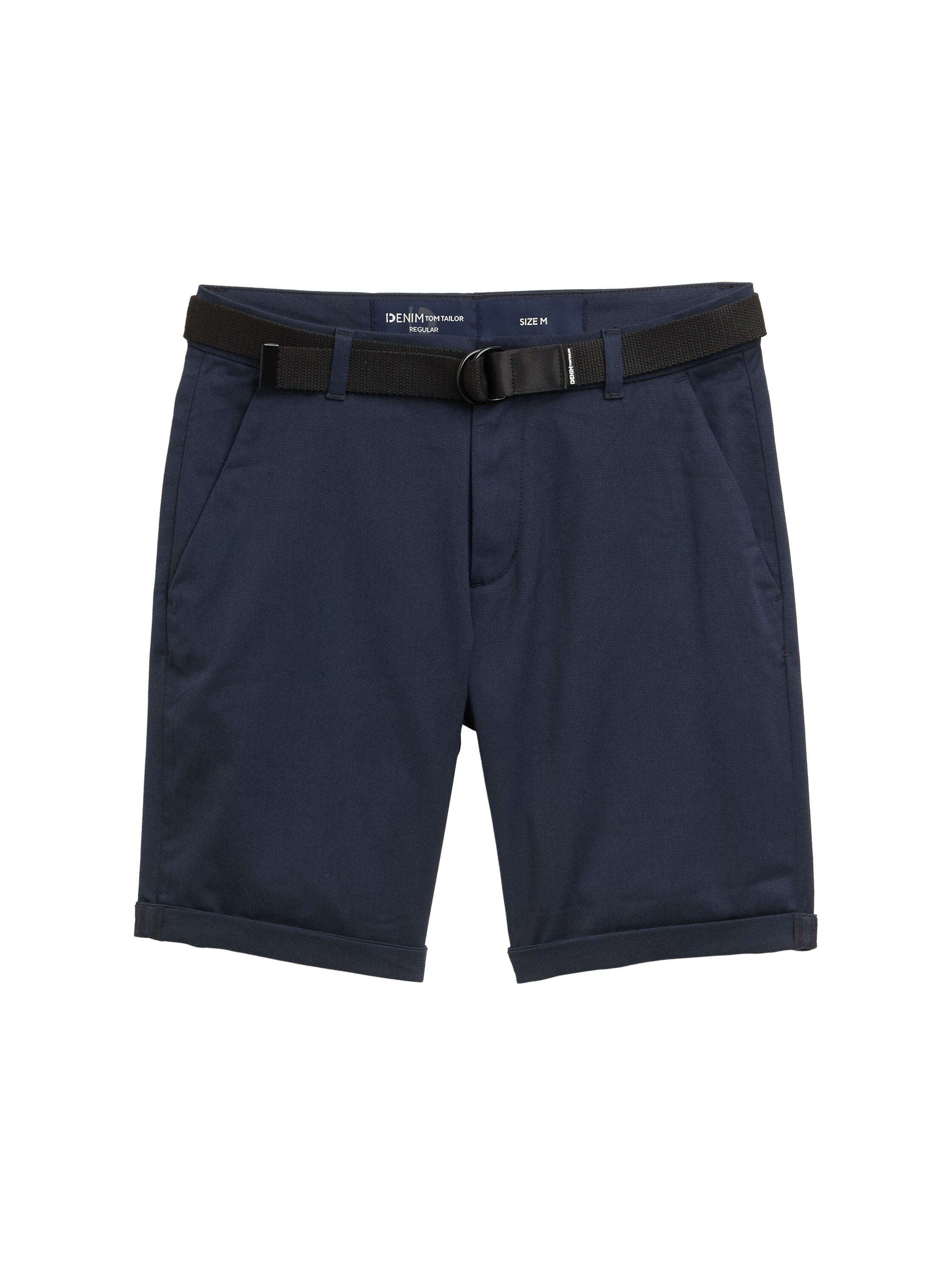 TOM TAILOR Denim Chinoshorts, (Packung), Sommerhose mit Gürtel
