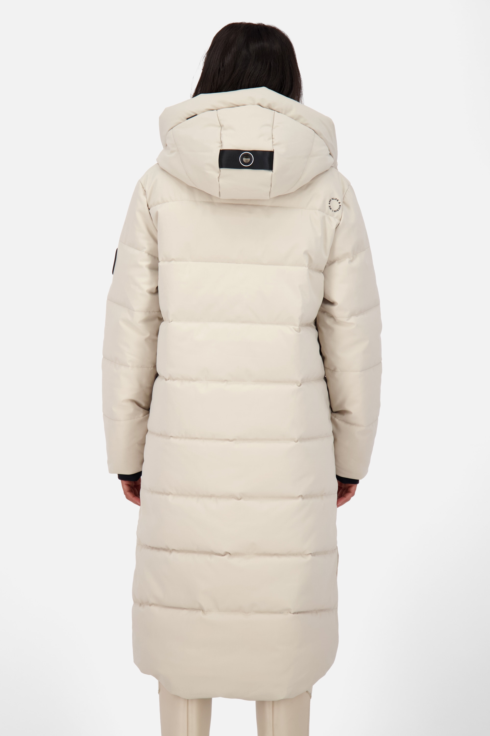 Alife & Kickin Steppjacke »Damen KatiaAK A«, mit Kapuze, Langer Wintermantel mit großer Kapuze und regulierbarer Beinfreiheit