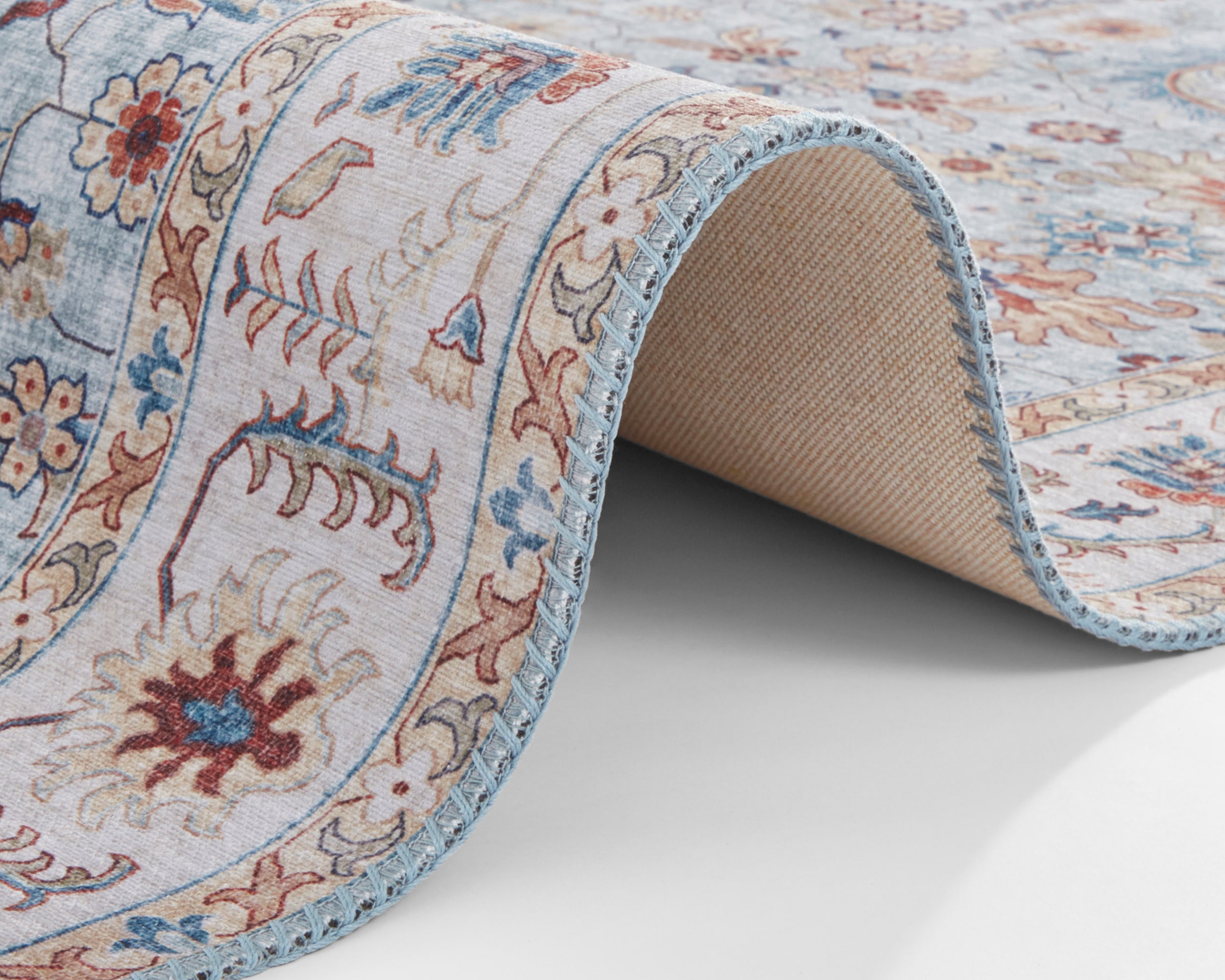 NORTHRUGS Teppich »Vivana«, rechteckig, 5 mm Höhe, Orientalisch, Läufer, Vintage, Wohnzimmer, Schlafzimmer, Esszimmer