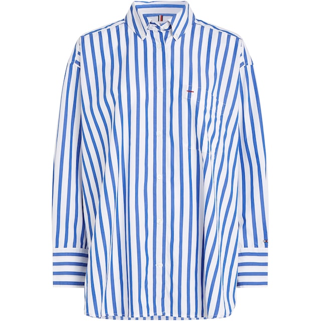 Tommy Hilfiger Hemdbluse »STRIPED ICON OVERSIZED SHIRT«, im modischem  Streifendessin online kaufen