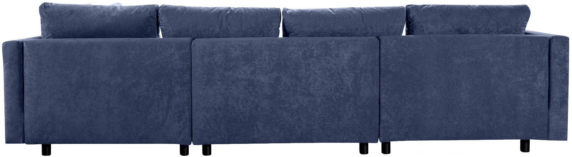 COLLECTION AB Wohnlandschaft »Toni U-Form mit Armlehne« inkl. Hocker und Zierkissen in abgesetzter Farbe, mit Bonnelfederkern