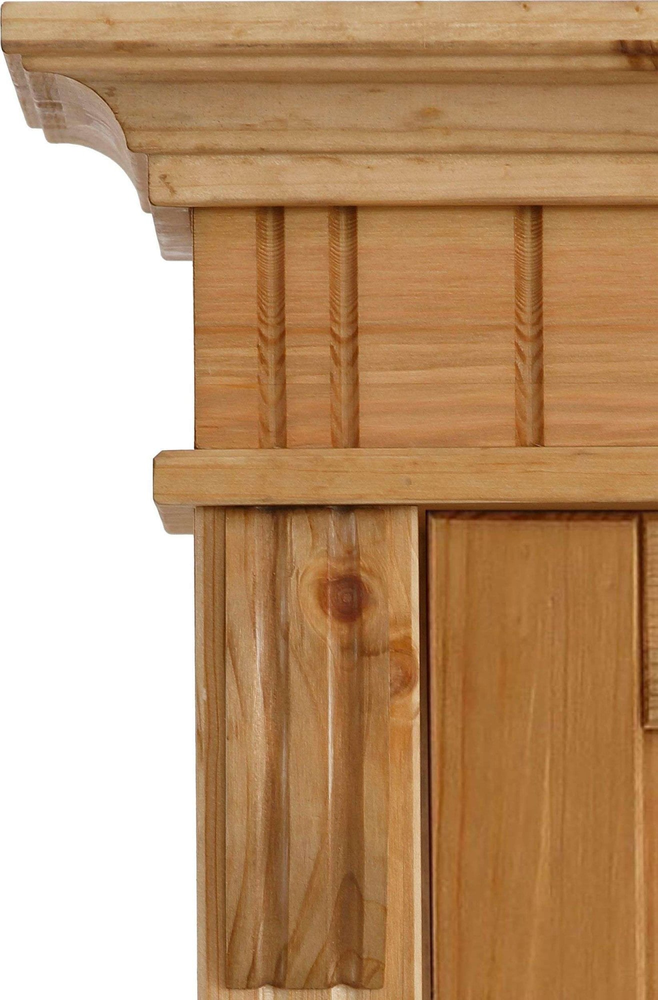 OTTO home Kleiderschrank »Teresa« 3 Türen, aus massiver Kiefer, Breite 152 cm, mit Spiegel, FSC®