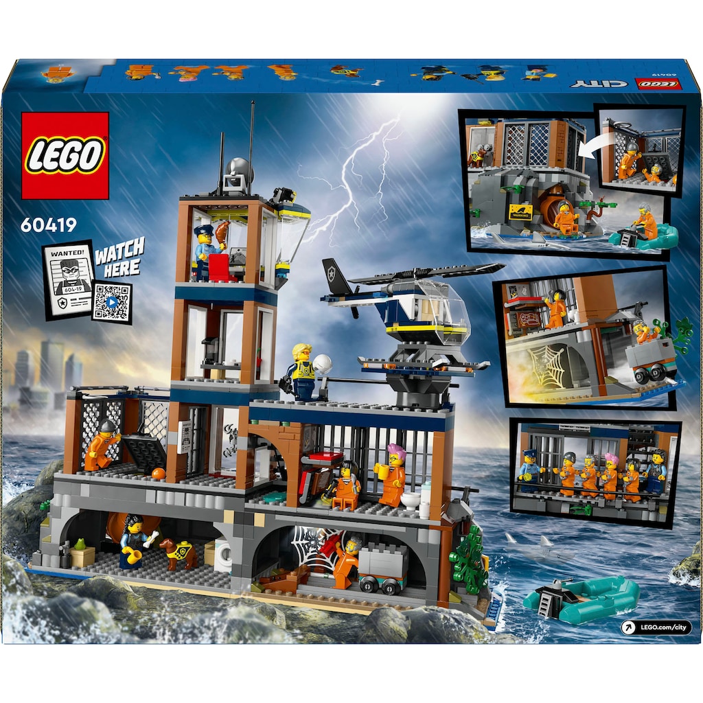 LEGO® Konstruktionsspielsteine »Polizeistation auf der Gefängnisinsel (60419), LEGO City«, (980 St.), Made in Europe