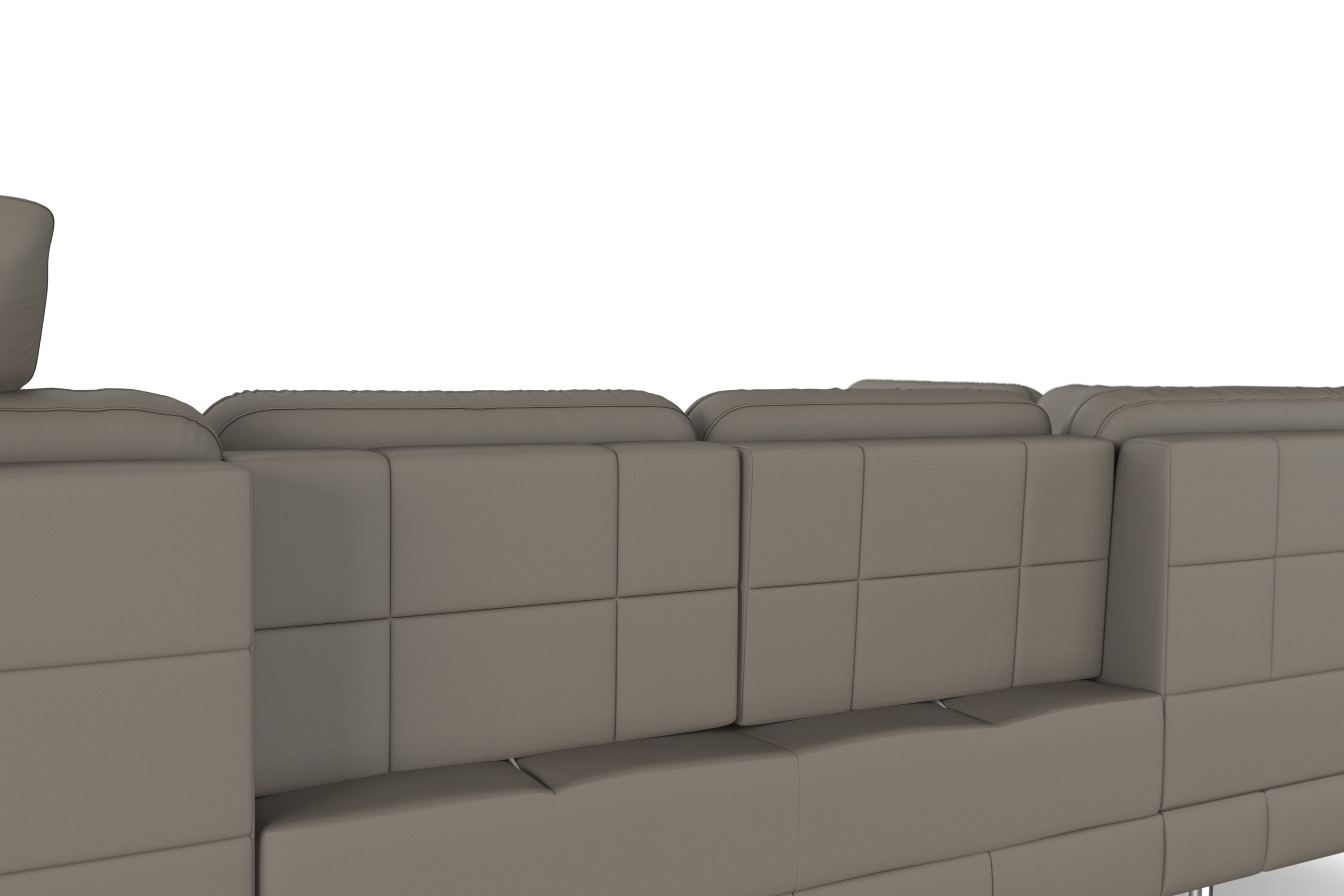 sit&more Wohnlandschaft »Bendigo U-Form«, inklusive Sitztiefenverstellung, Bodenfreiheit 15 cm, in 2 Fußfarben