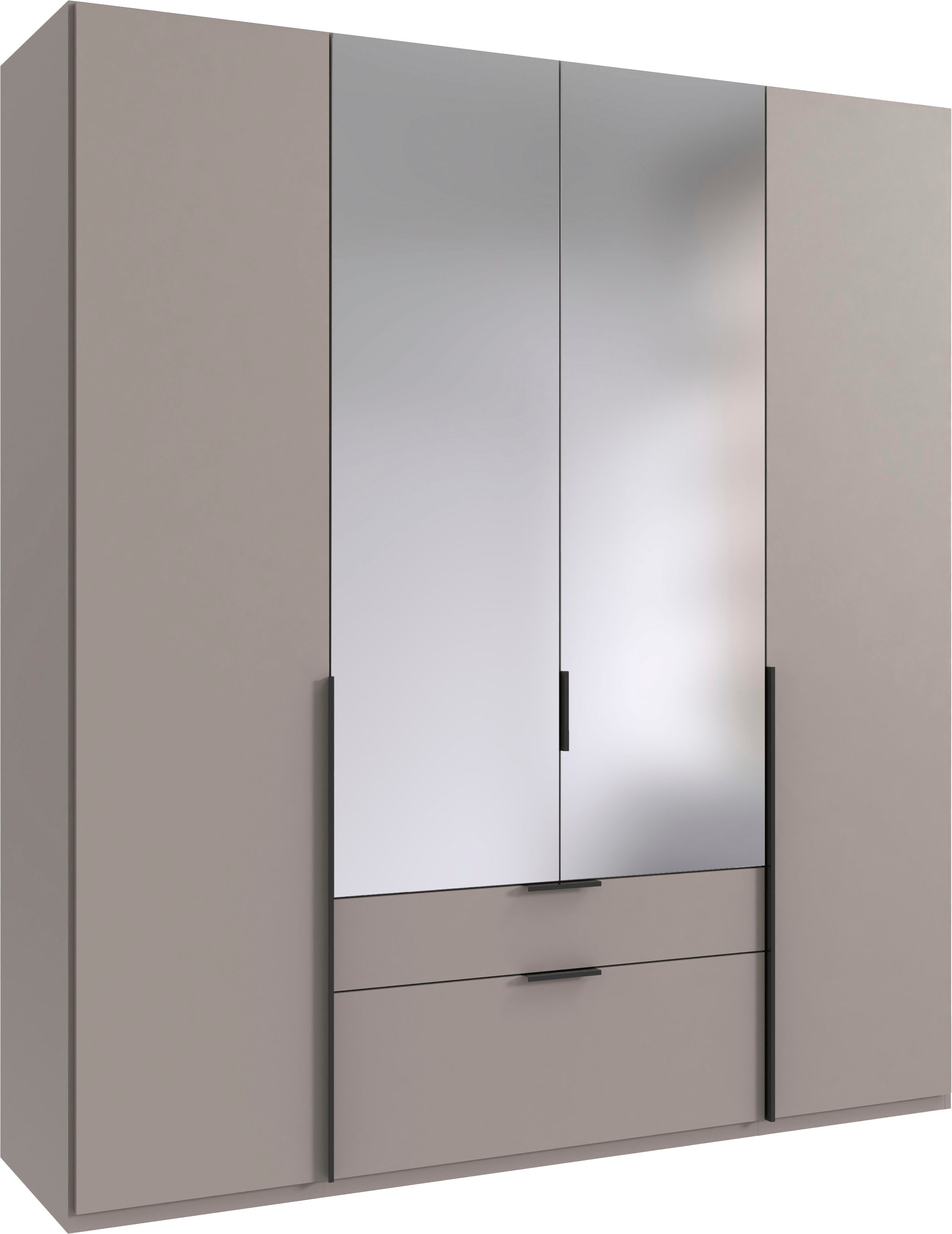 Wimex Drehtürenschrank »Mugano« mit langen oder kurzen Griffen aus Metall, günstig online kaufen