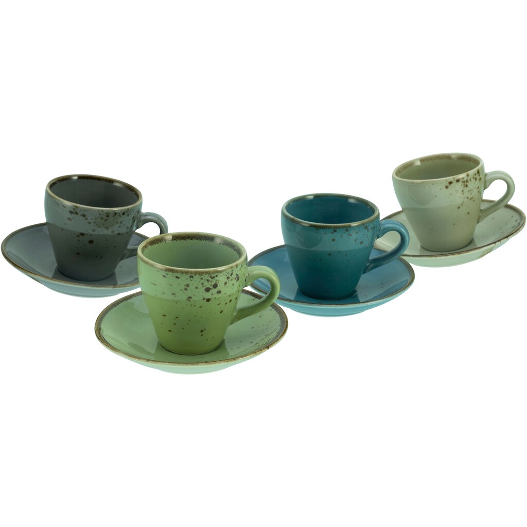 CreaTable Espressotasse Kaffeetasse NATURE COLLECTION Set 8 Tlg CreaTable Espressotasse Kaffeetasse NATURE COLLECTION Set 8 Tlg