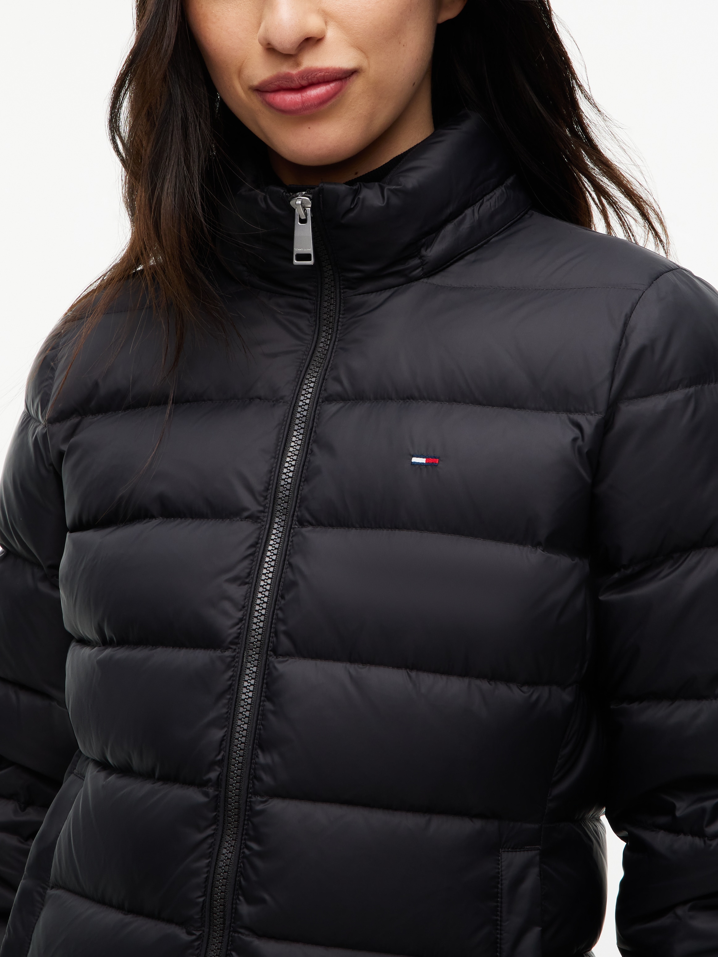 Tommy Jeans Steppmantel »TJW ESSENTIAL HOODED DOWN COAT« Kunstfaser