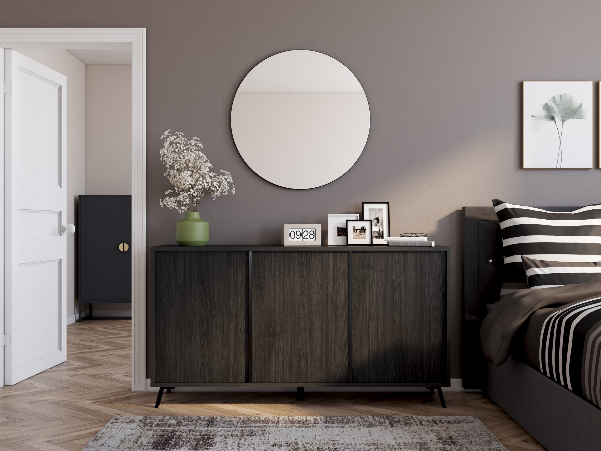 my home Teppich »Salsa« rechteckig 9 mm Höhe mit besonders weichem Flor, Kurzflor, im Vintage-Look, dichte Qualität