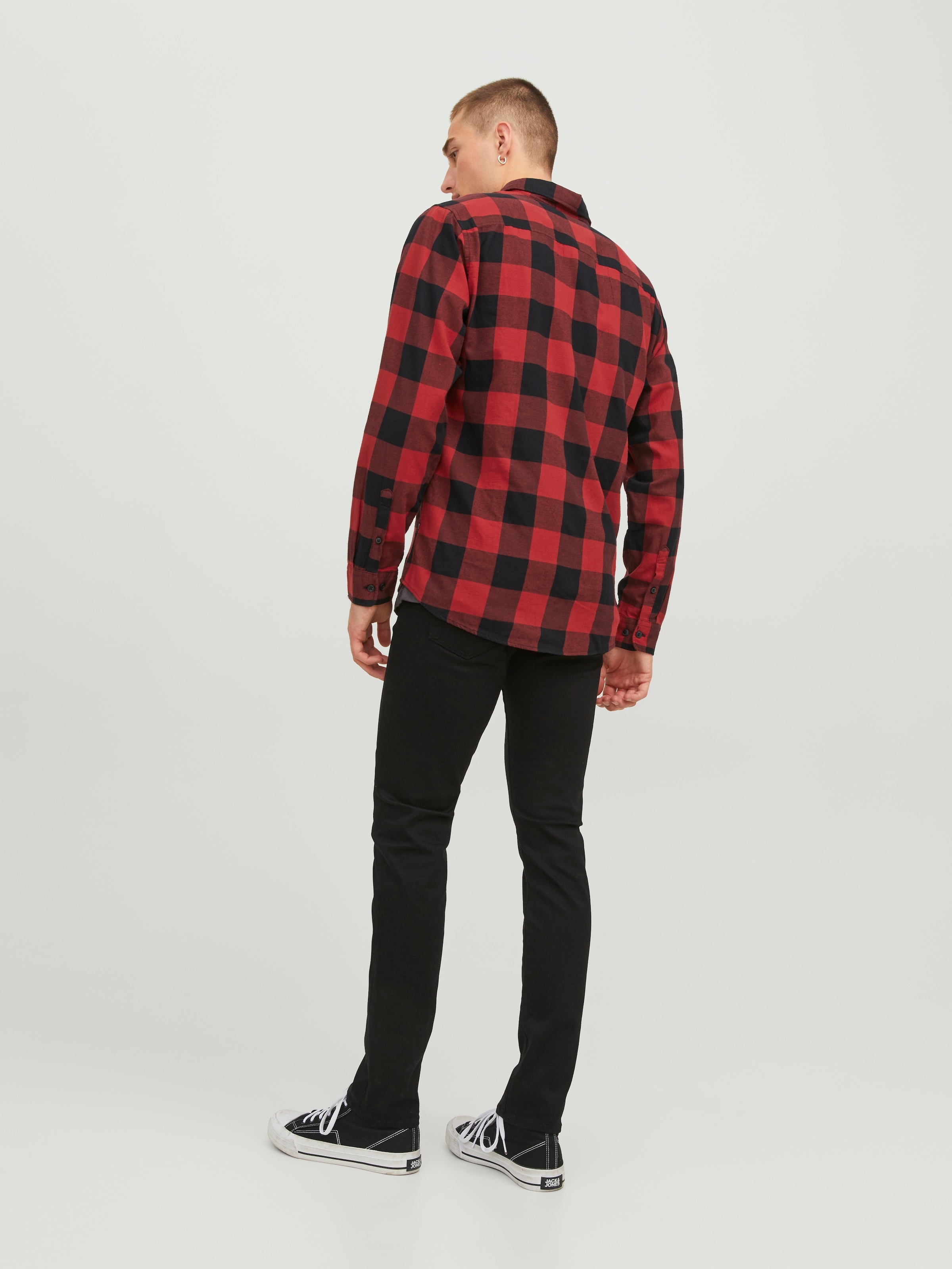Jack & Jones Karohemd »JJ JJEGINGHAM TWILL SHIRT L/«