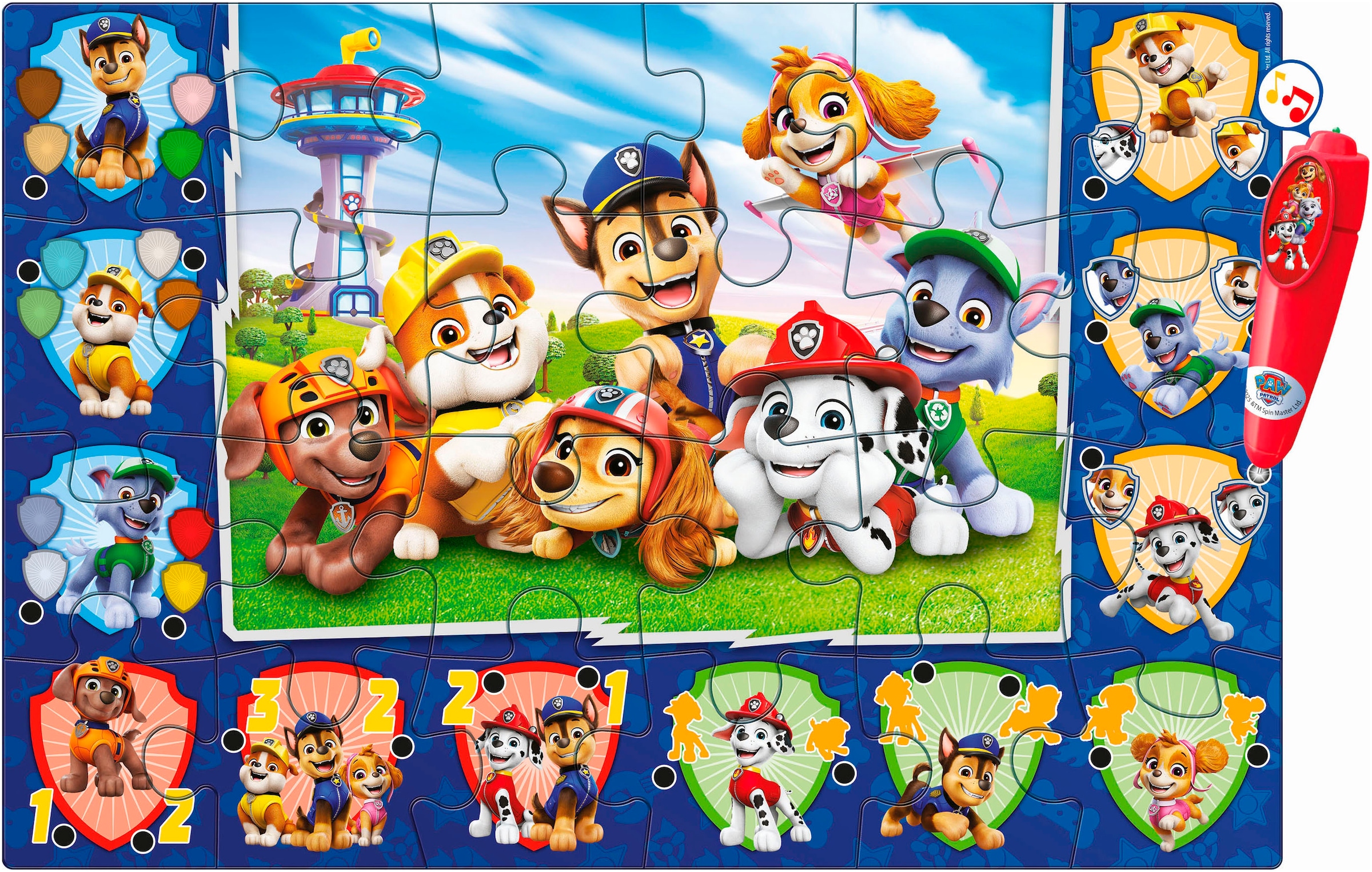 Clementoni® Puzzle »Quiz-Bodenpuzzle - Paw Patrol« Made in Europe