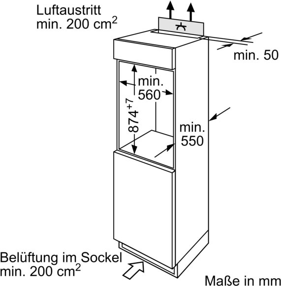 BOSCH Einbaukühlschrank »KIR18NFF0«, KIR18NFF0, 87,4 cm hoch, 56 cm breit  auf Raten kaufen