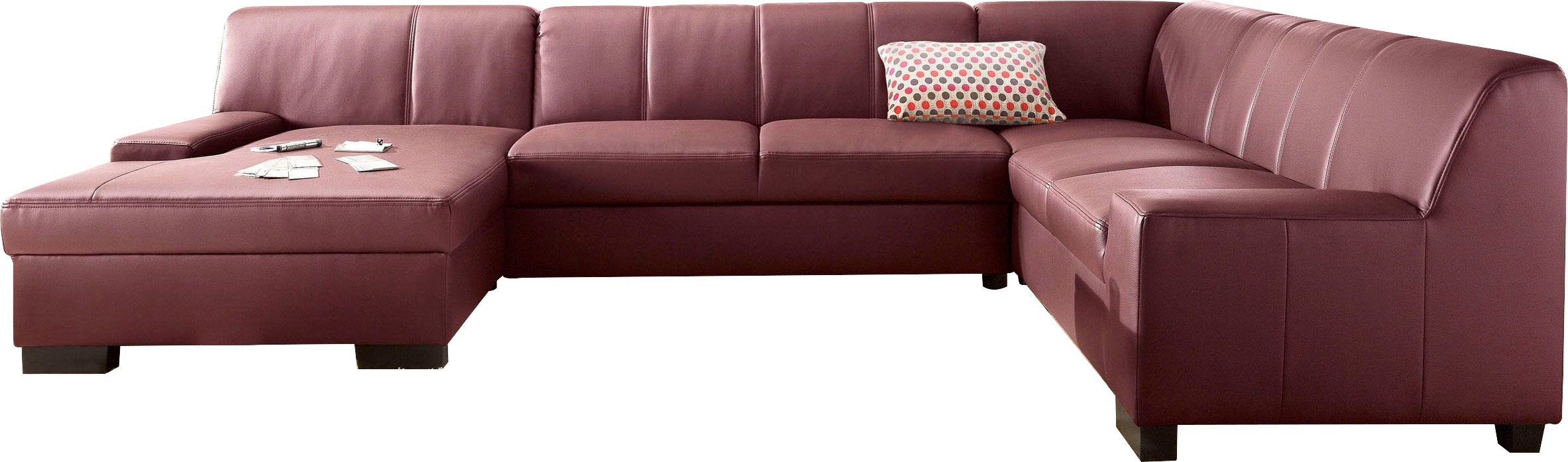 DOMO collection Wohnlandschaft »Norma Top, elegant und modern, flache Armle günstig online kaufen