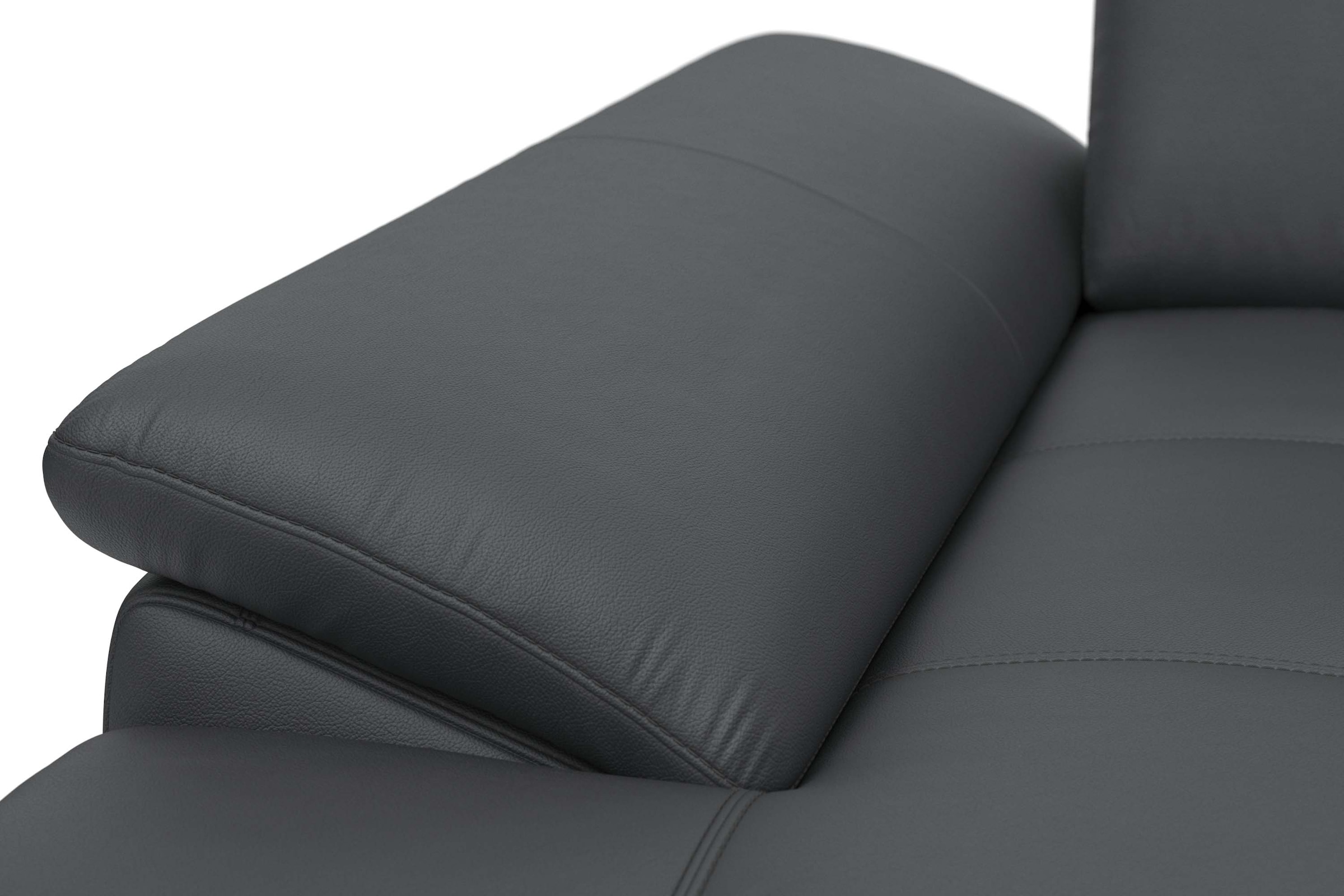 Places of Style Ecksofa Costello, mit Sitztiefenverstellung und Armlehnfunktion, incl. 3 Nierenkissen