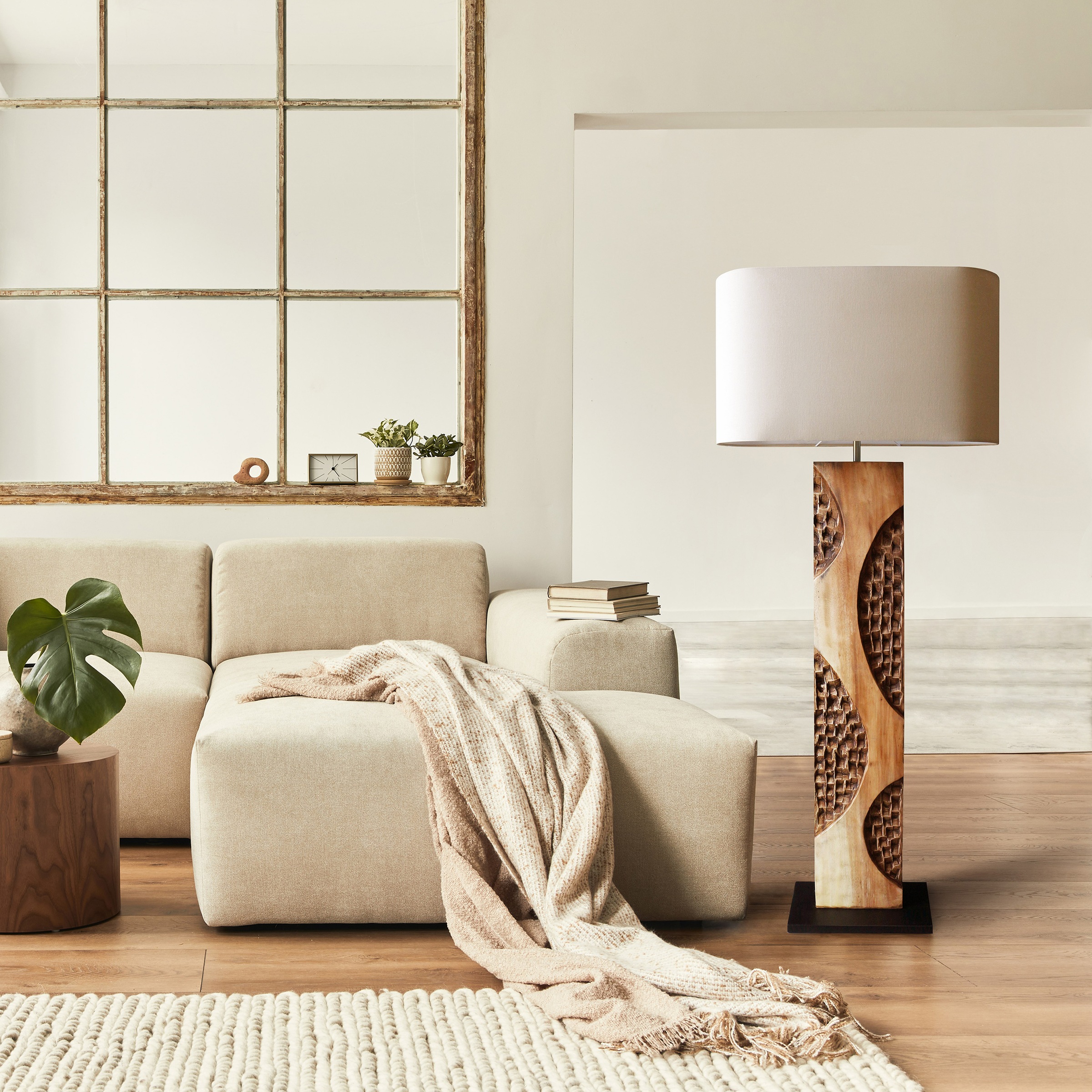 SalesFever Stehlampe »Akazie«, 1 flammig, Leuchtmittel E27   ohne Leuchtmit günstig online kaufen