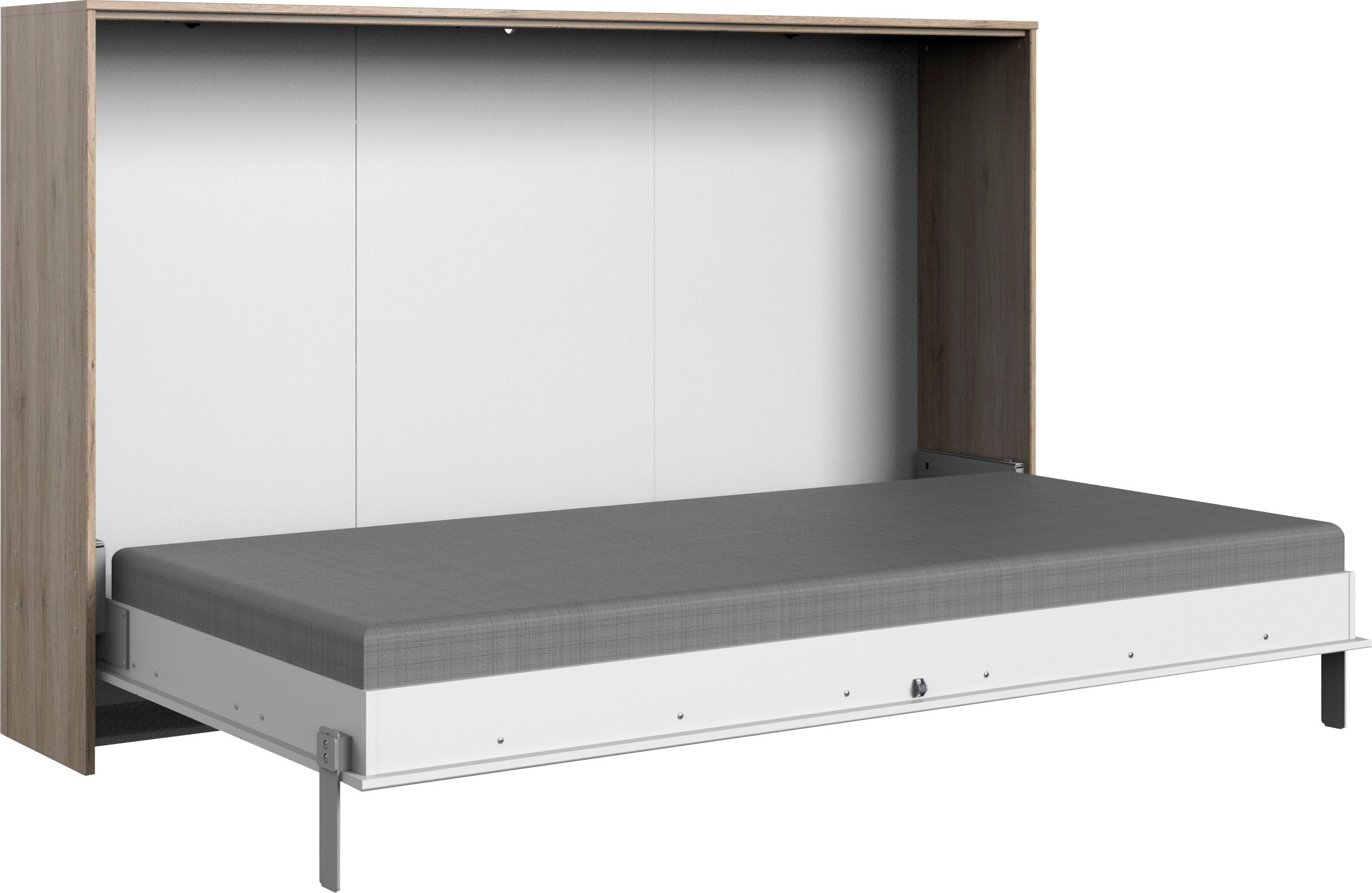 Wimex Schrankbett »Juist Schrankklappbett Gästebett«, horizontal klappbar, 3 Liegeflächen, mit Lattenrost, Made in Germany